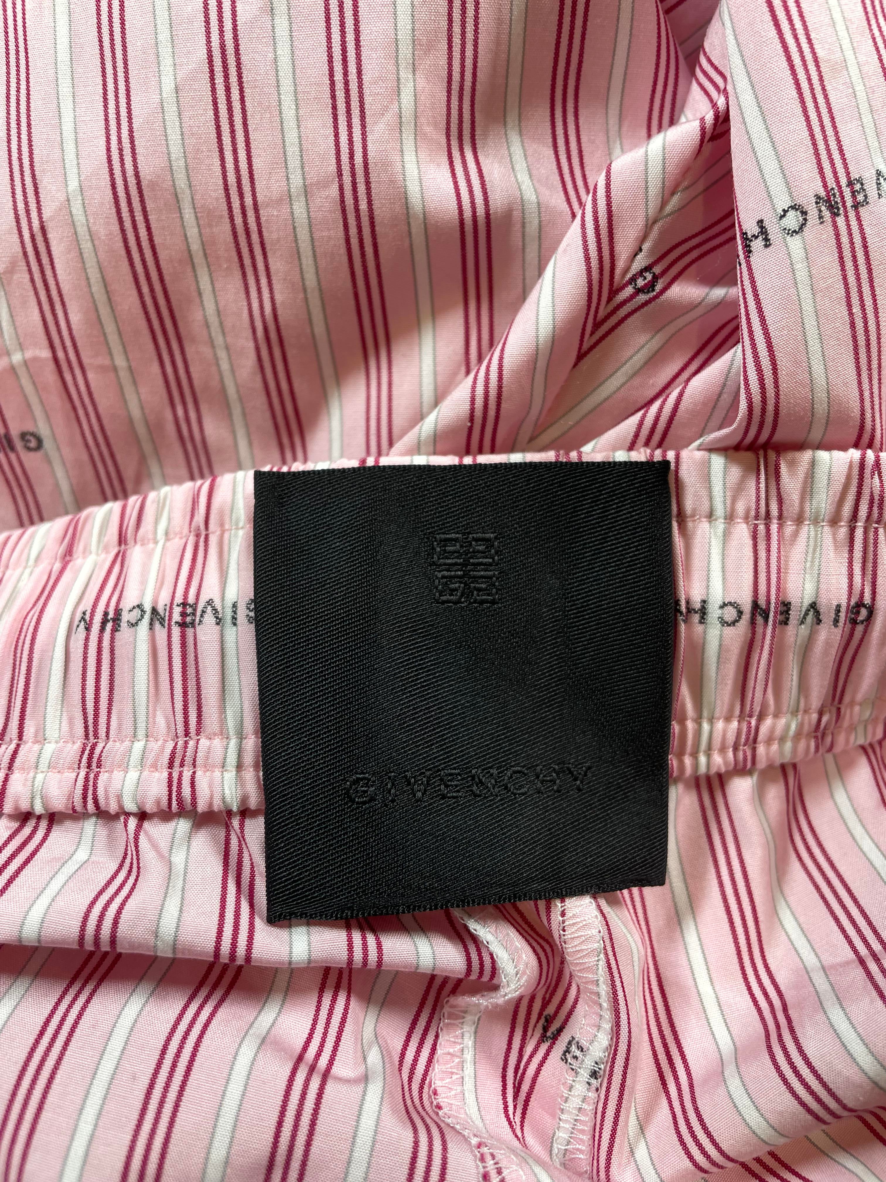 Givenchy Bermuda Striped Pink Shorts
