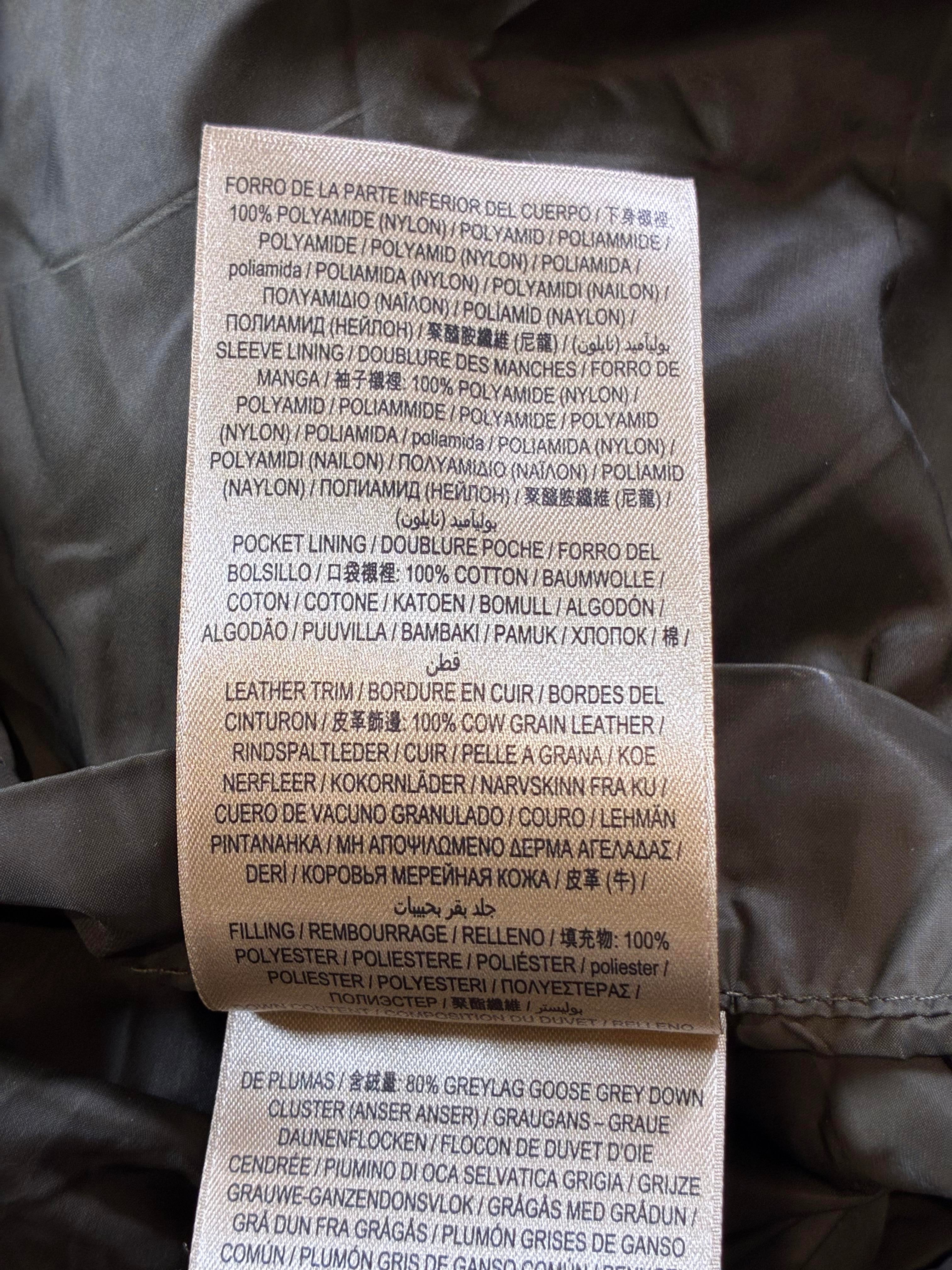Burberry Olive Detachable Sleeve Hooded Puffer Jacket