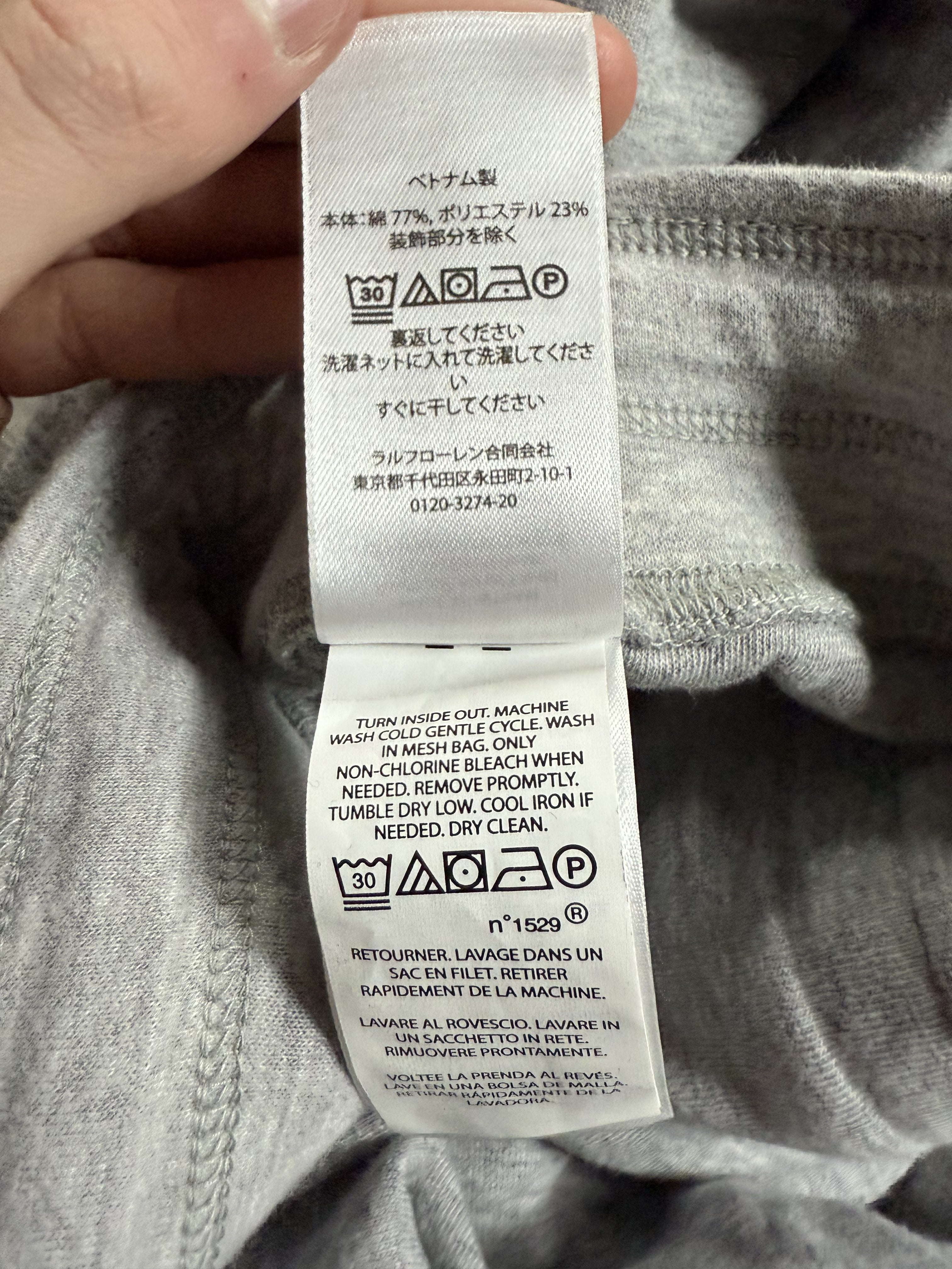 Polo Sweats Velour Grey New XXL With Tags