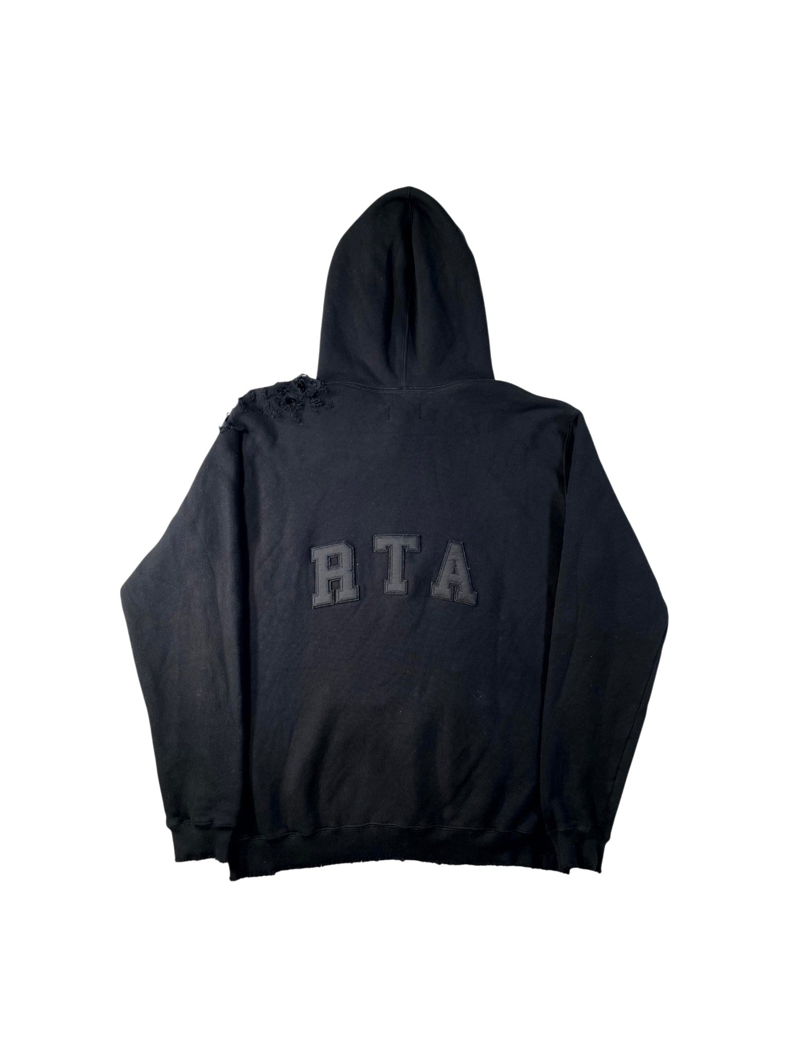RTA Distress Logo Black Hoodie