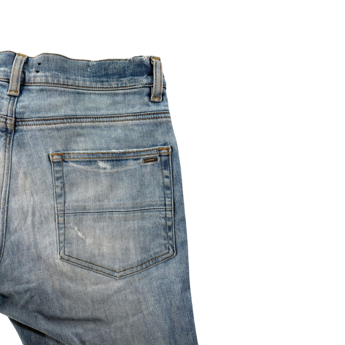 Amiri "MX1" Marble Patch Light Wash Jeans
