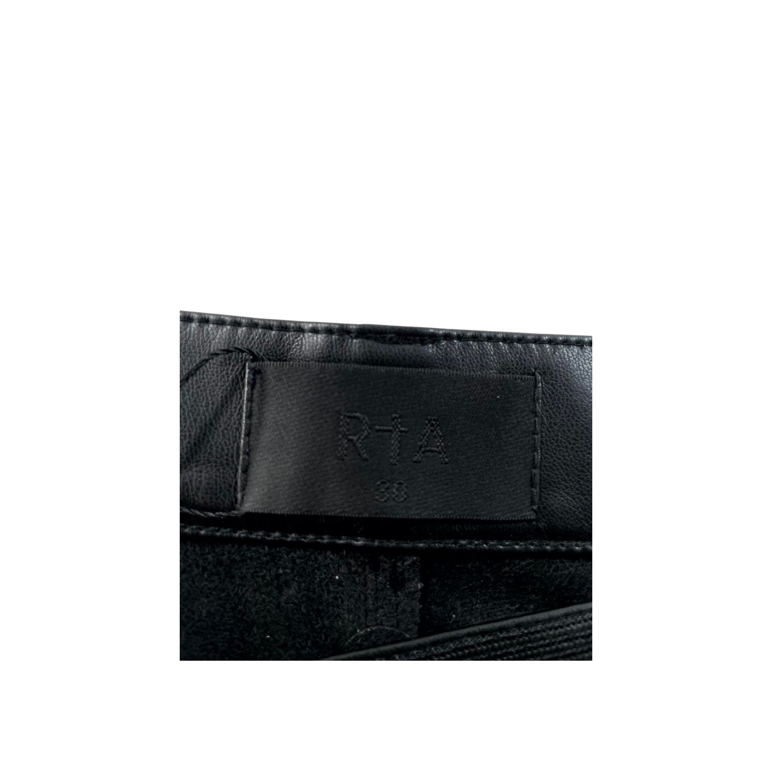 RTA Leather Black Jeans