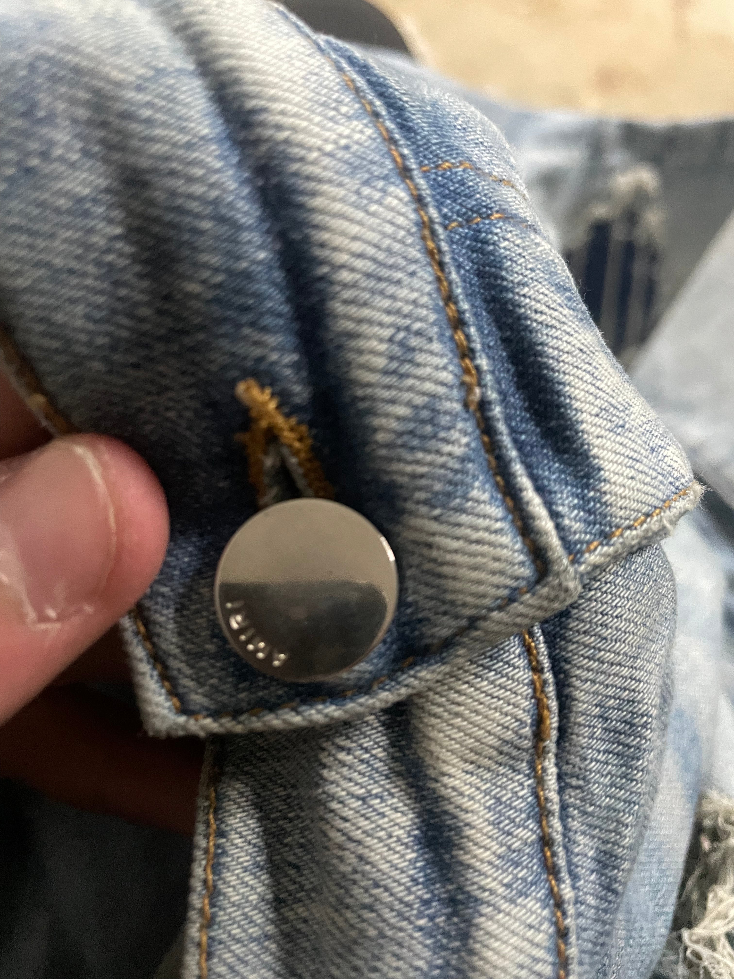 Amiri MX1 Paisley Patch Light Wash & Blue Jeans