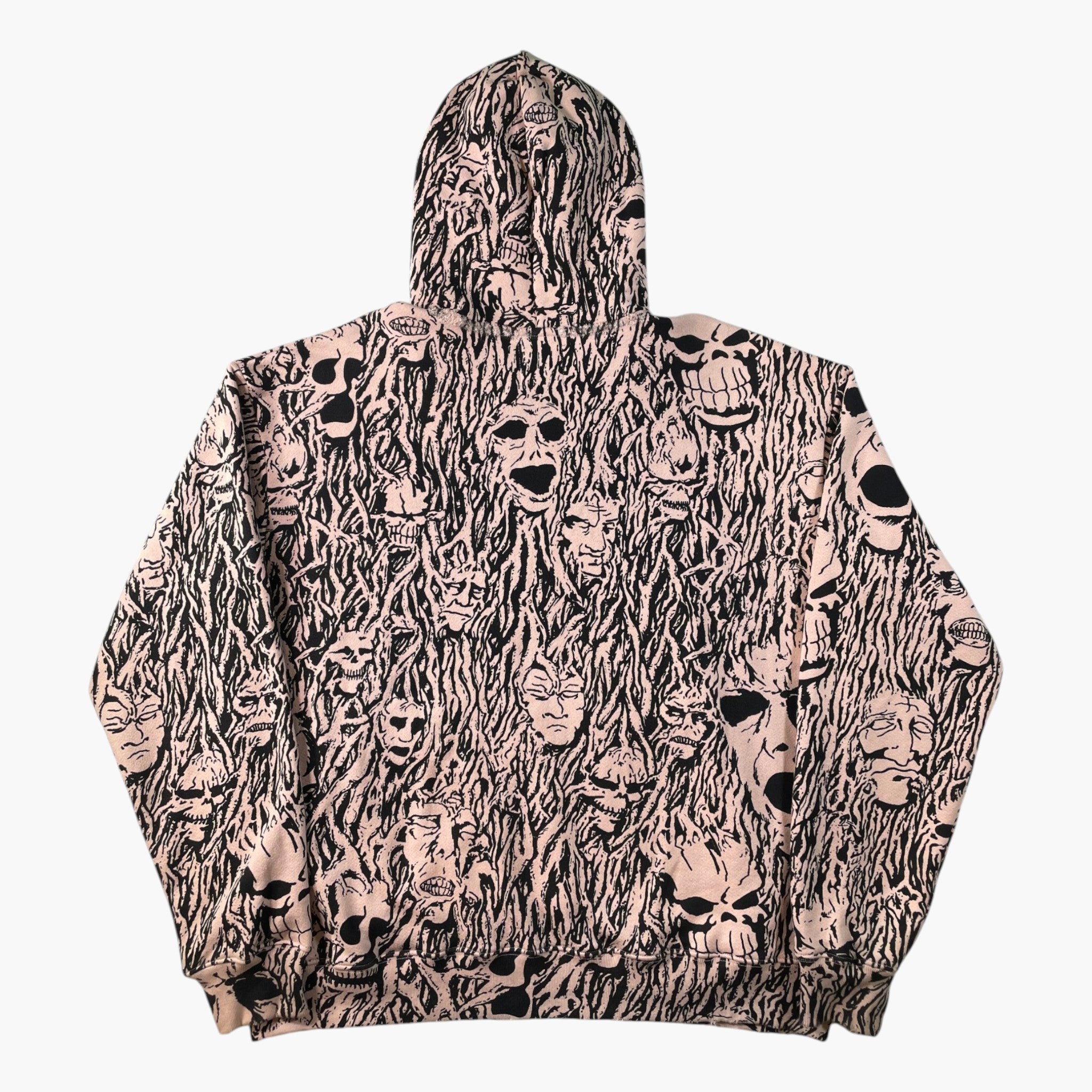 Warren Lotas Skull Pile Black & Cream Zip Up