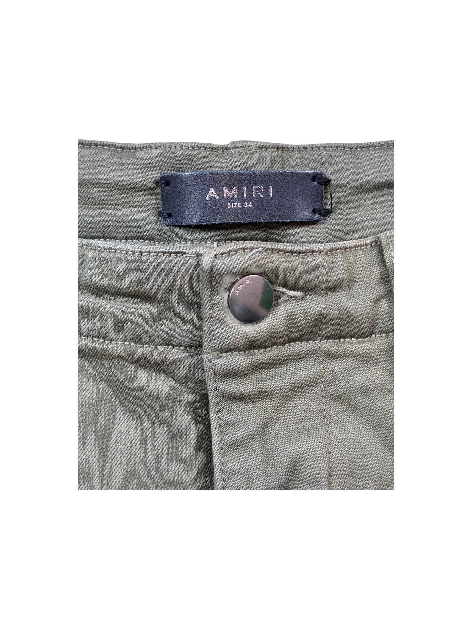 Amiri Olive Cargo Pants