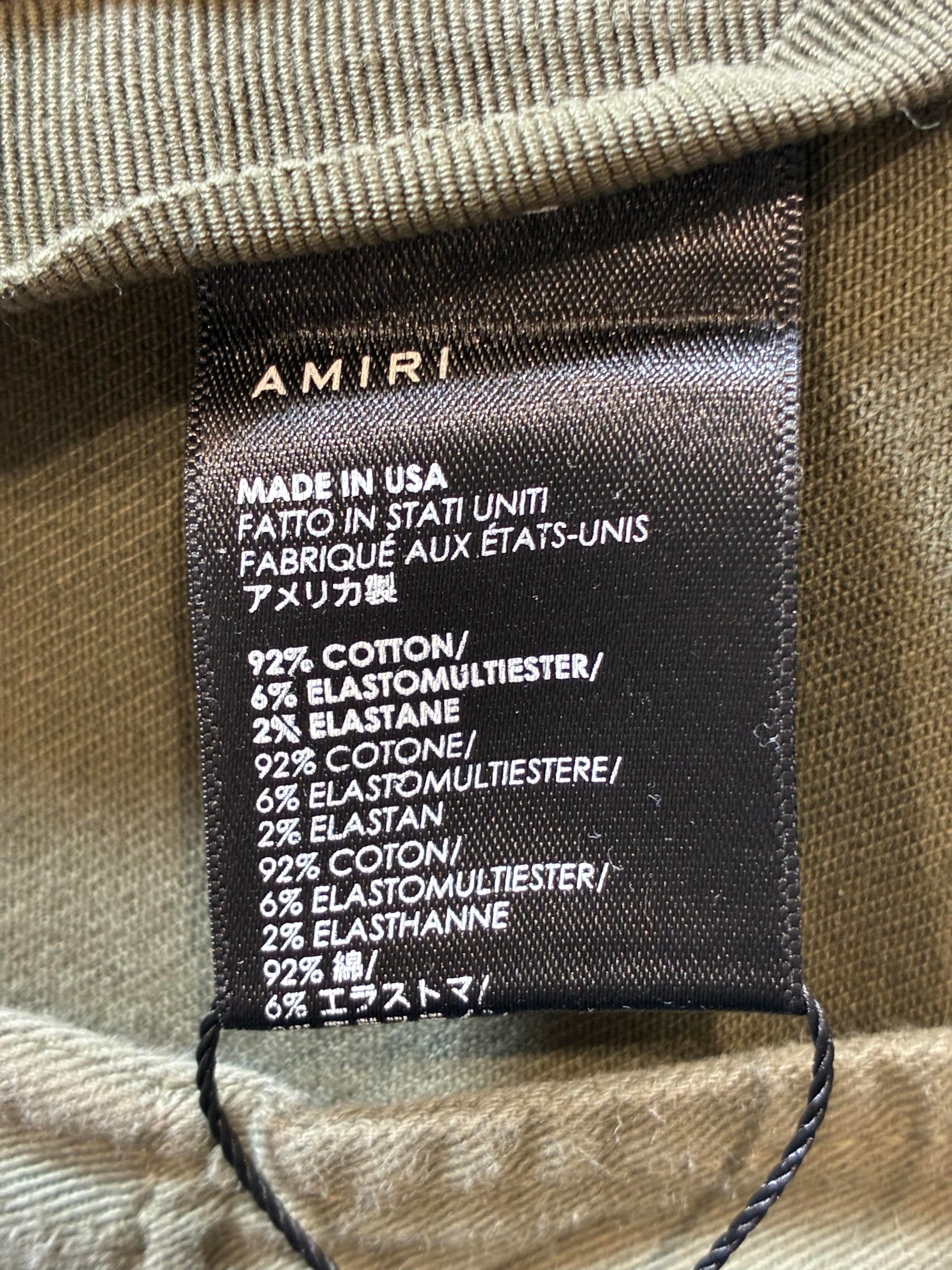 Amiri Olive Cargo Pants