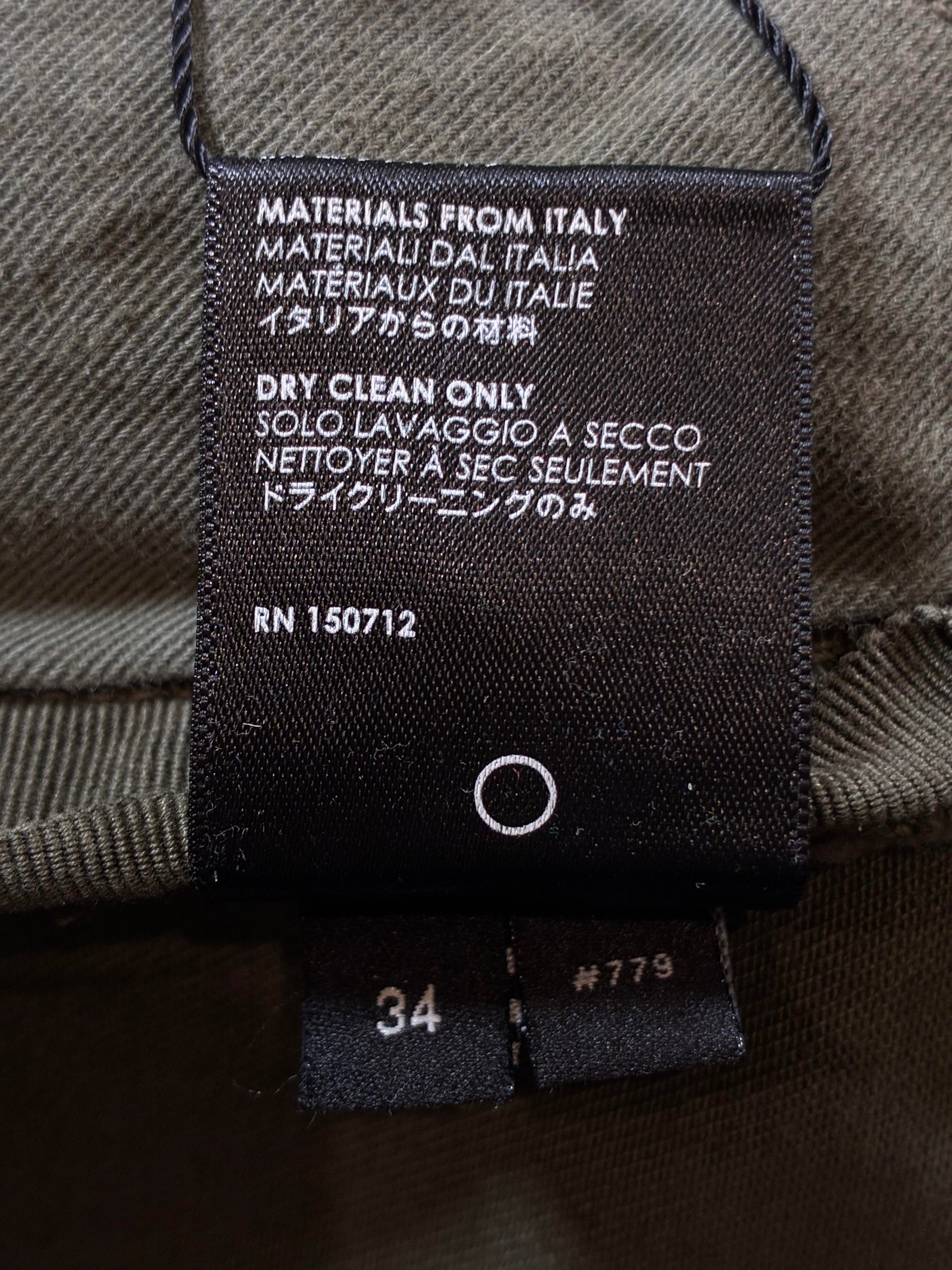 Amiri Olive Cargo Pants