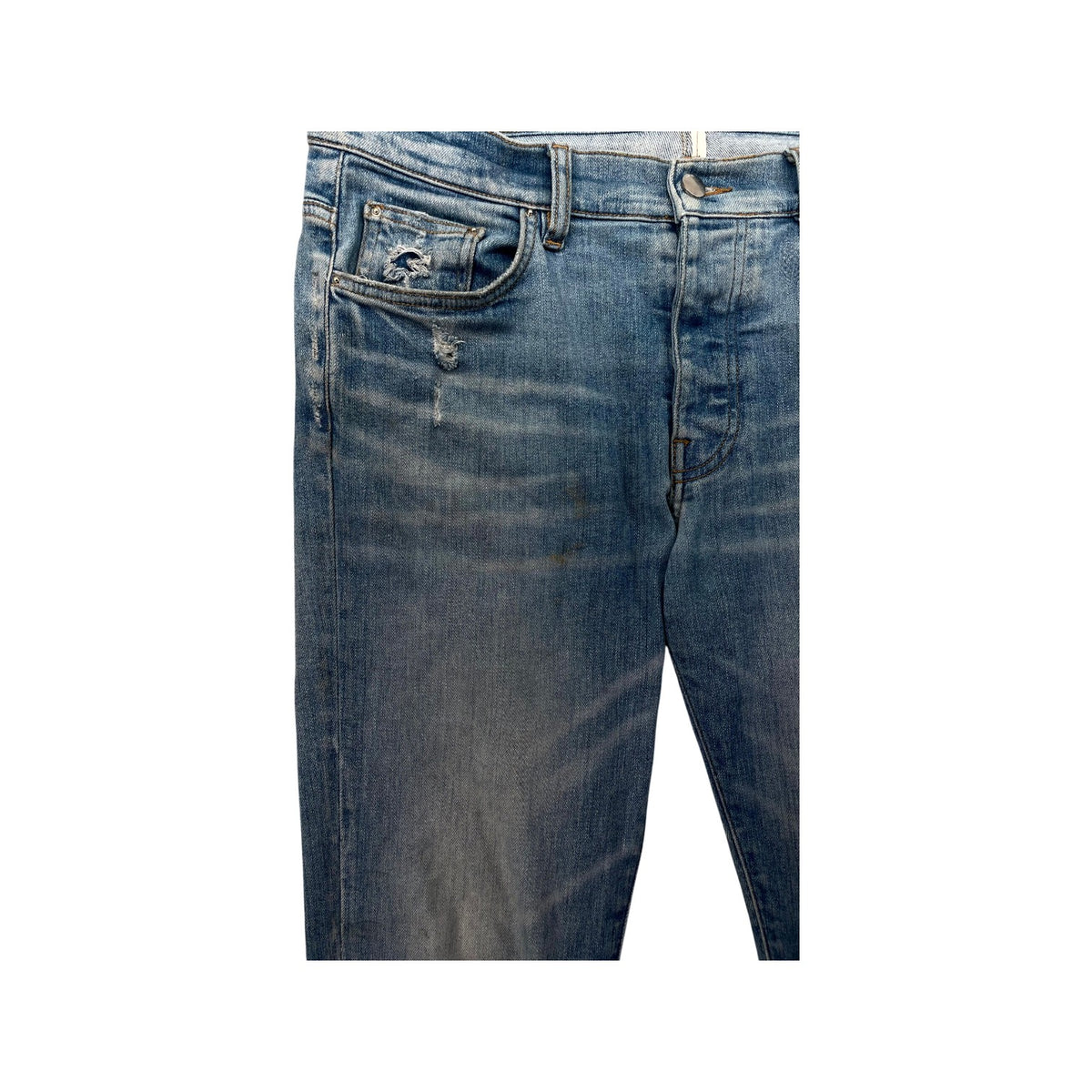 Amiri Plain Thrasher Light Wash Jeans