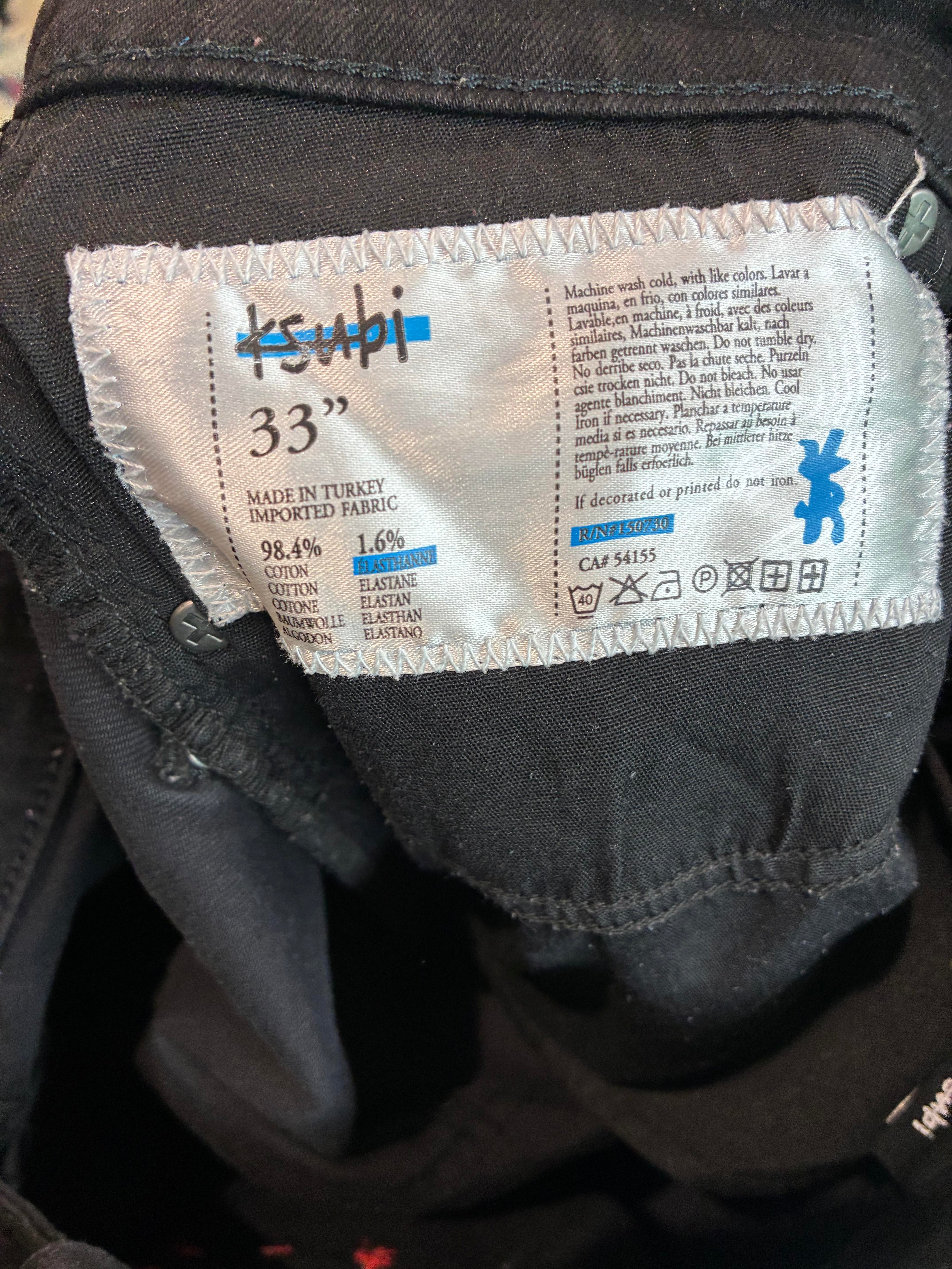 Ksubi Plain Black Jeans