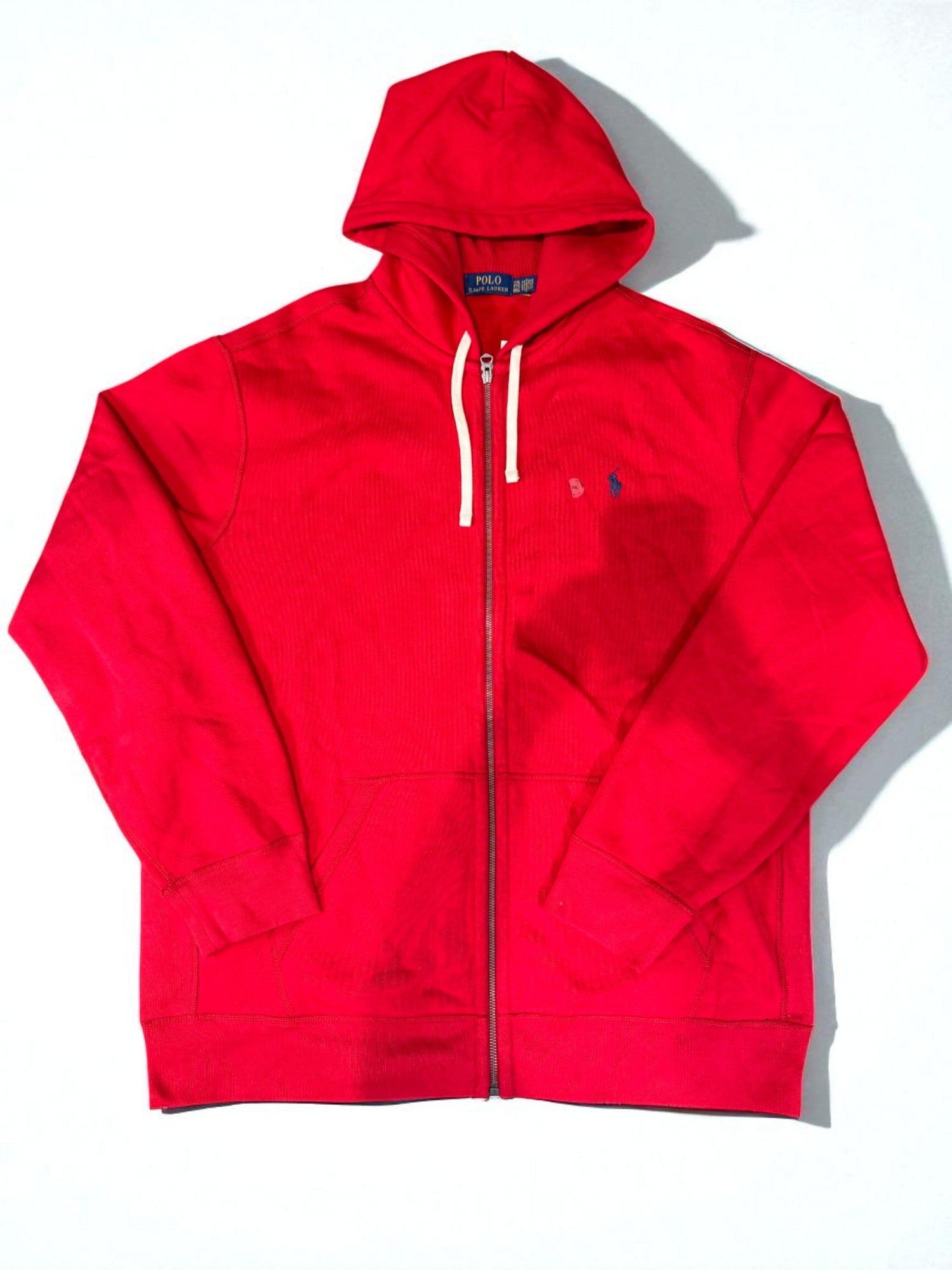 Polo Red & Navy Zip Up Hoodie