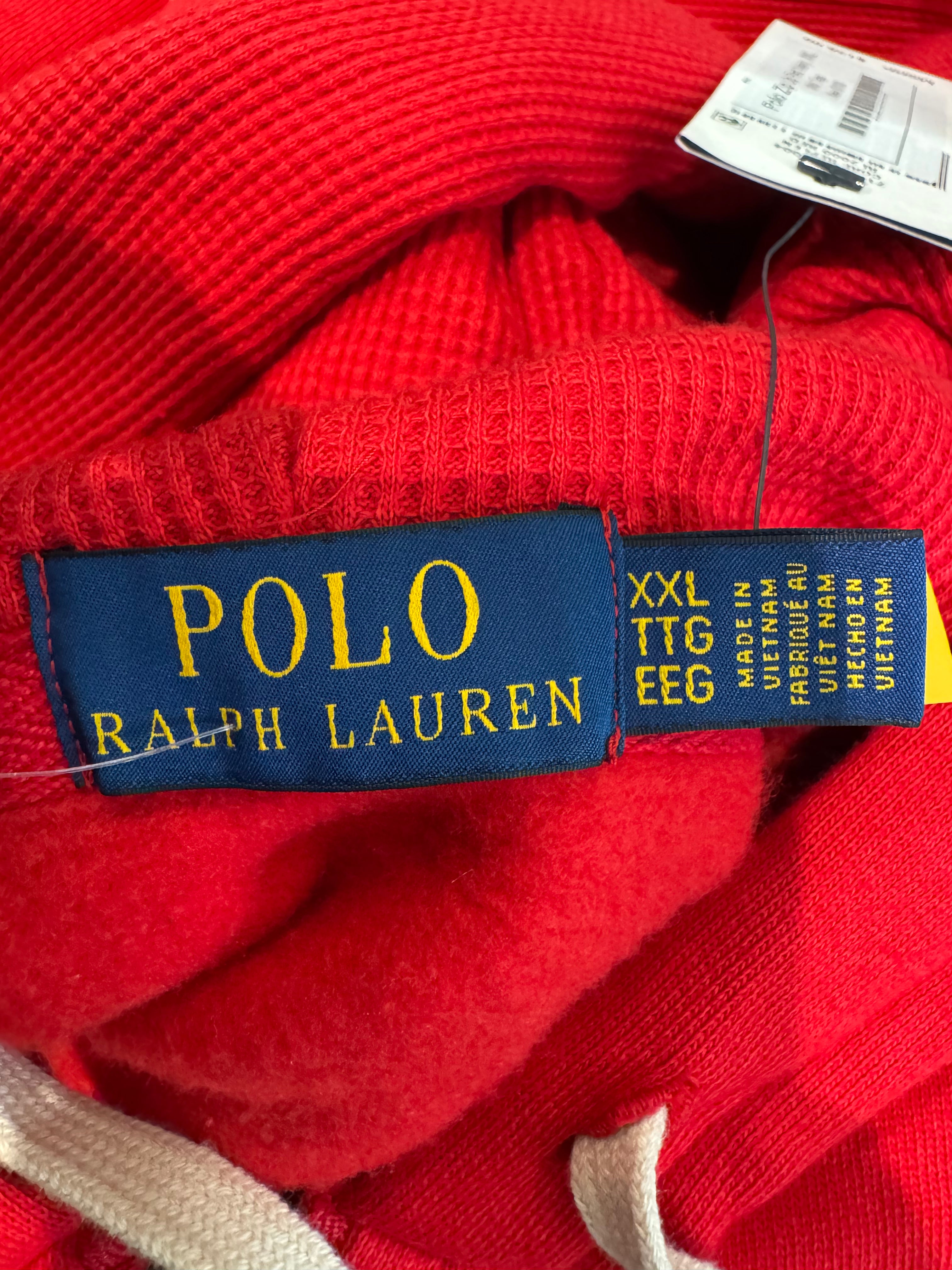 Polo Red & Navy Zip Up Hoodie