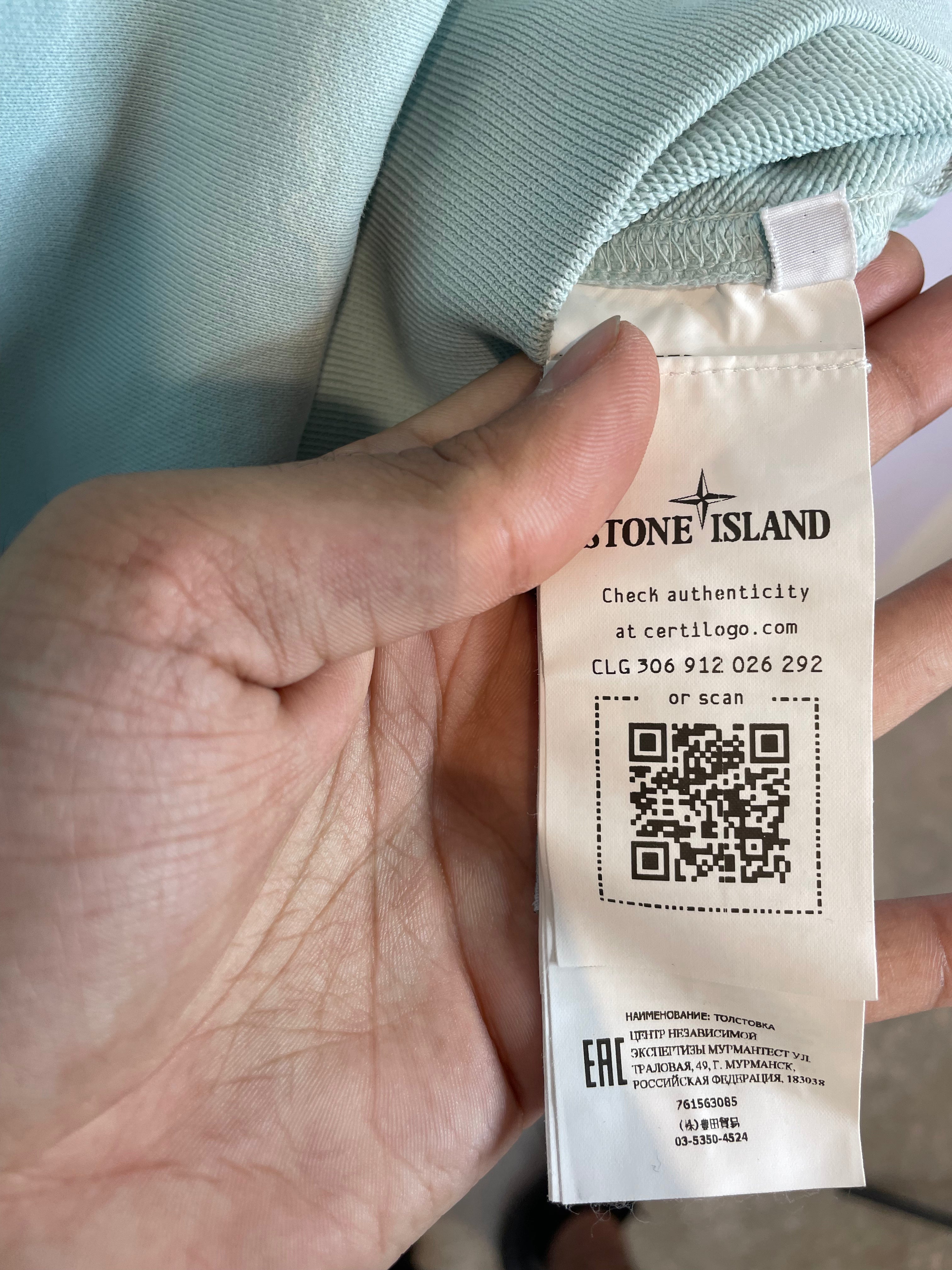 Stone Island Crewneck Baby Blue Used Small