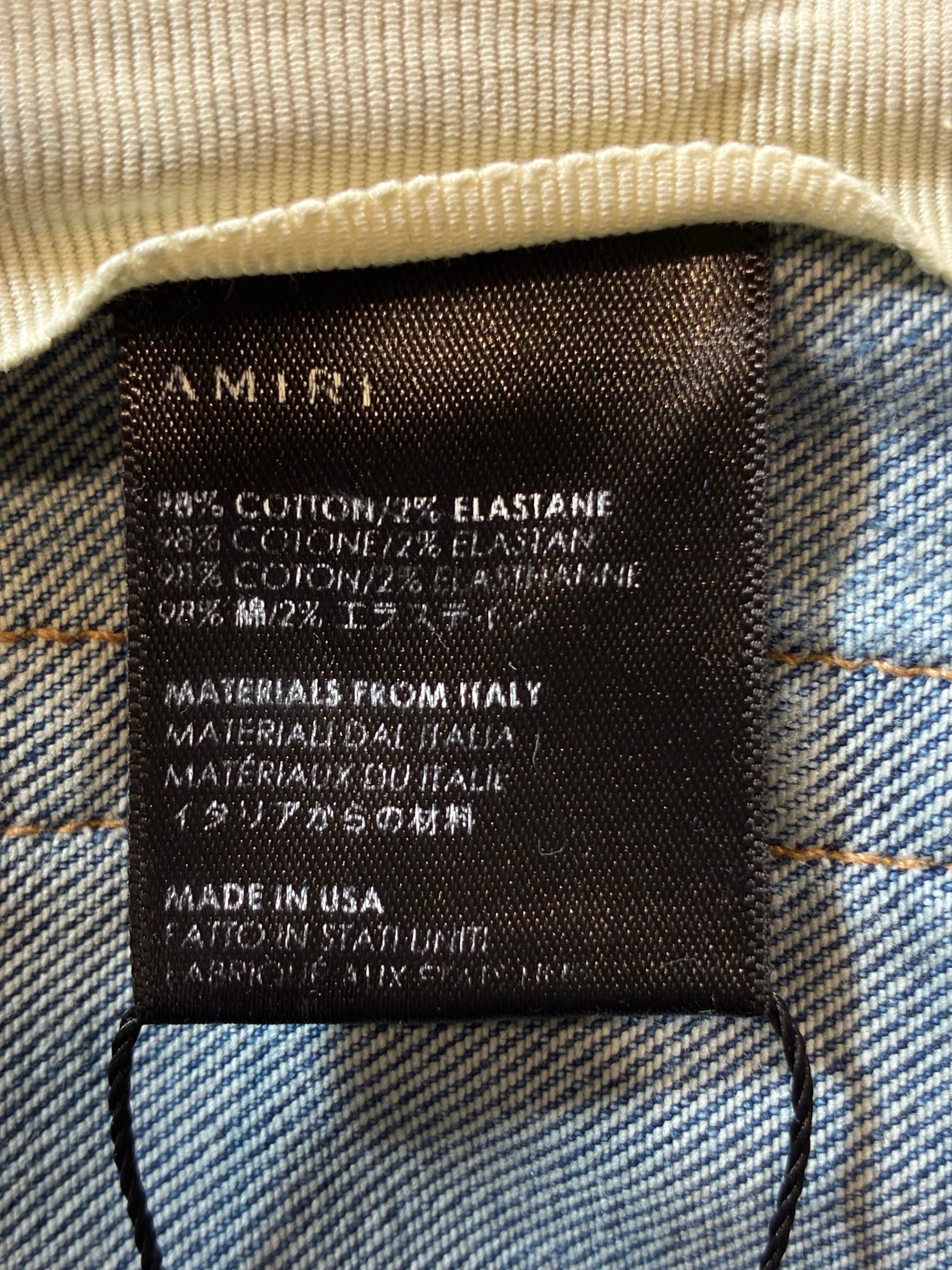 Amiri Light Wash Ripped Jeans