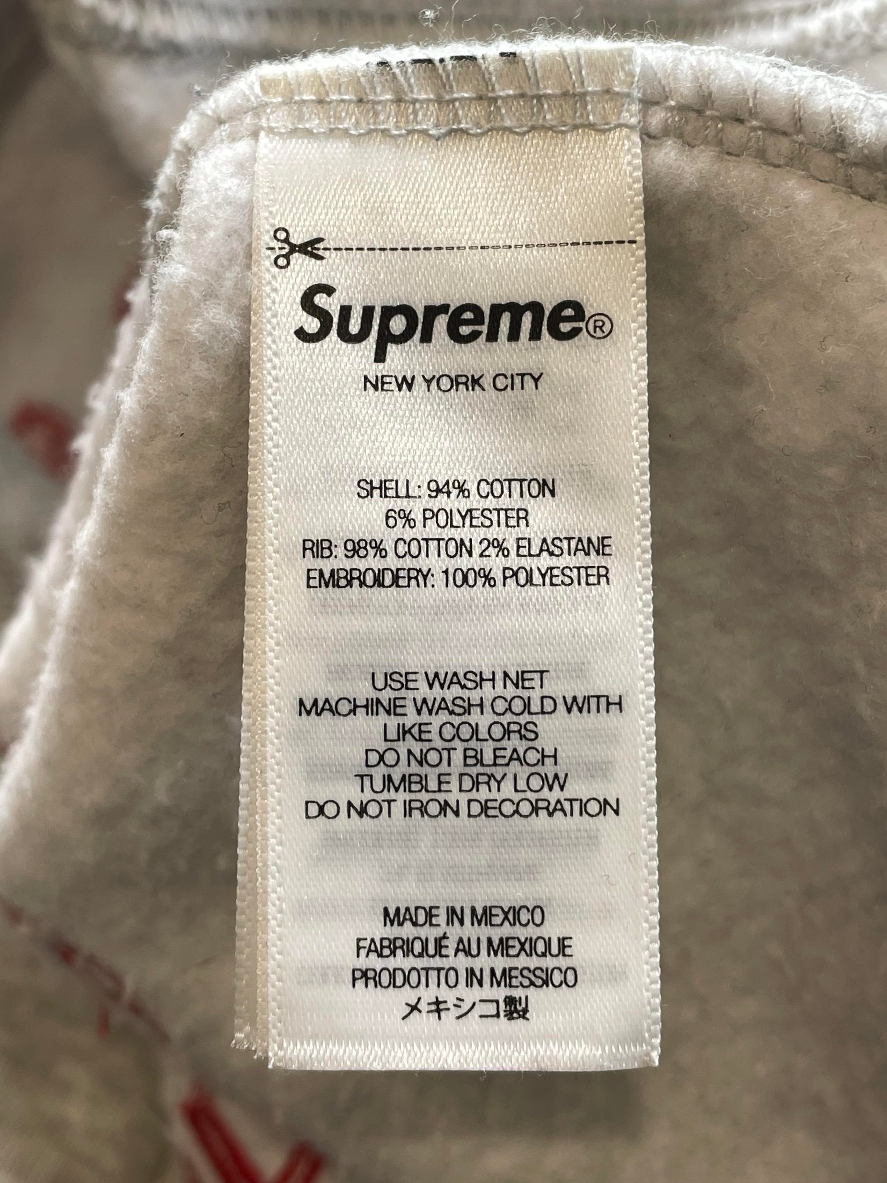 Supreme Too Deadly Grey Red & Black Hoodie
