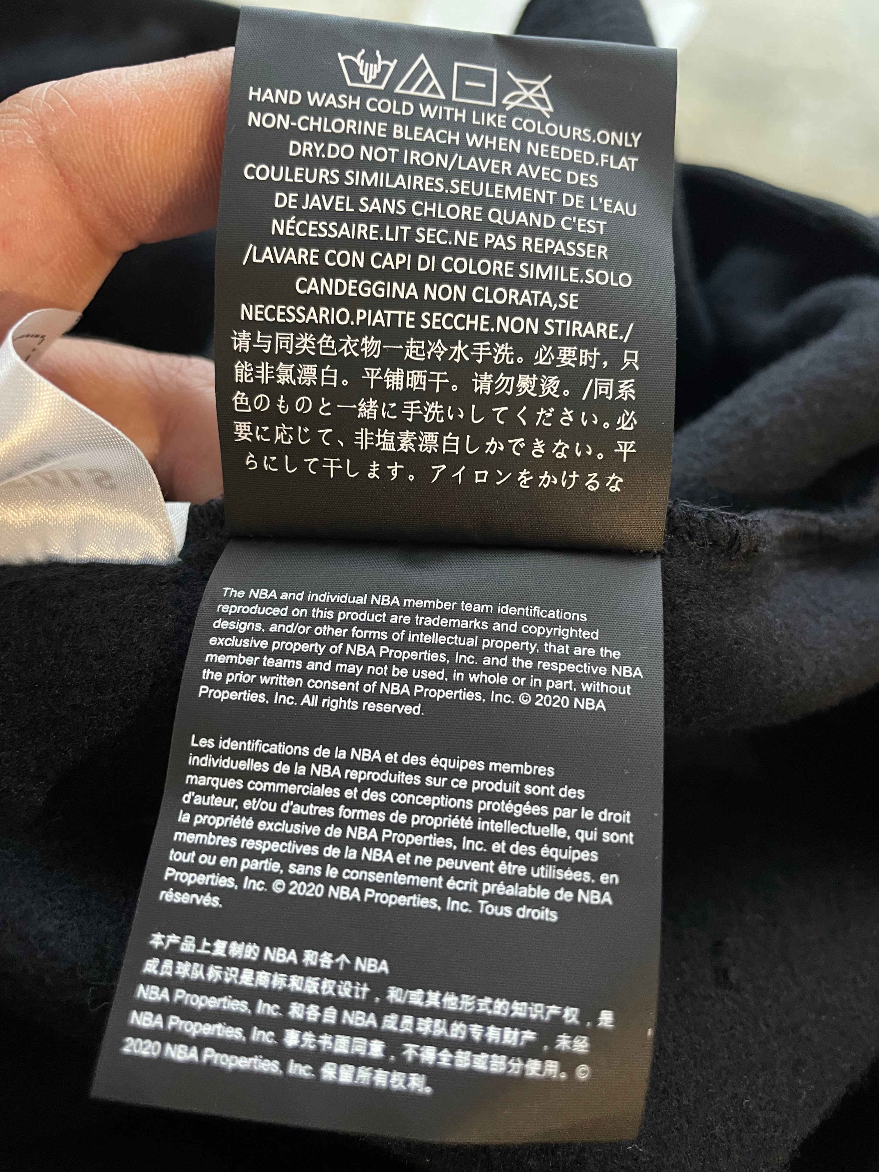 Essentials Brooklyn Nets Black Hoodie