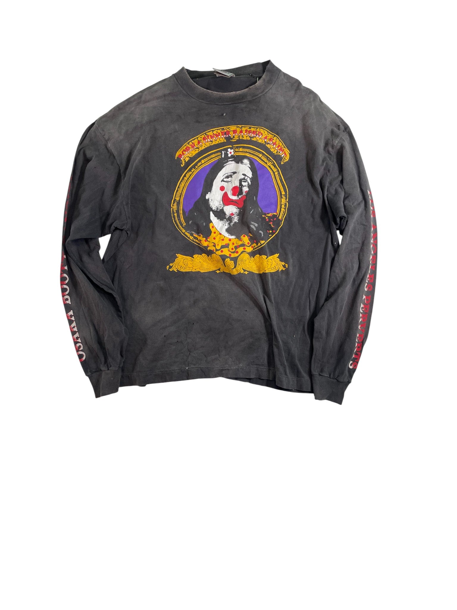 Born Saint Mxxxxxxx Clown Grey LS