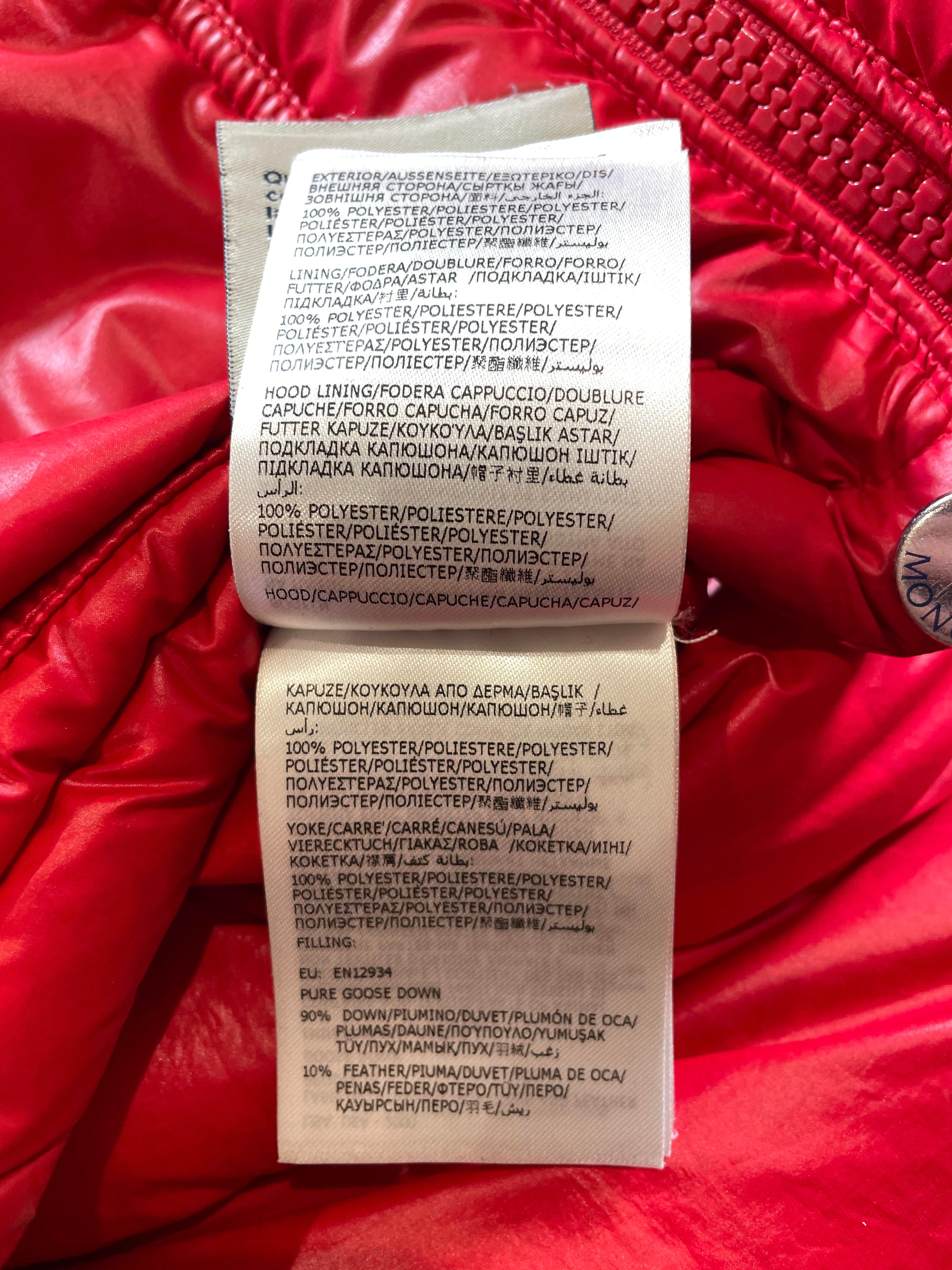 Moncler Red Masaya Puffer Jacket