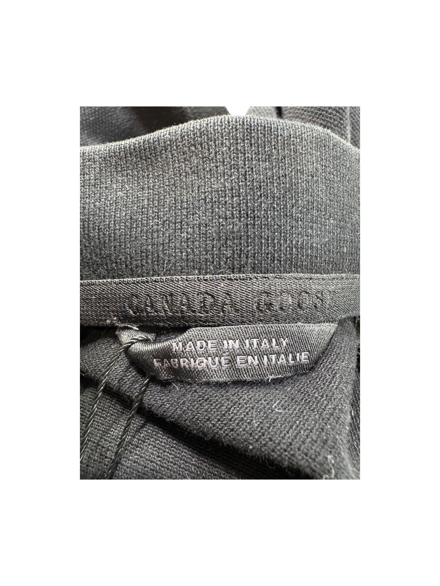 Canada Goose Logo Black & Red Polo Shirt