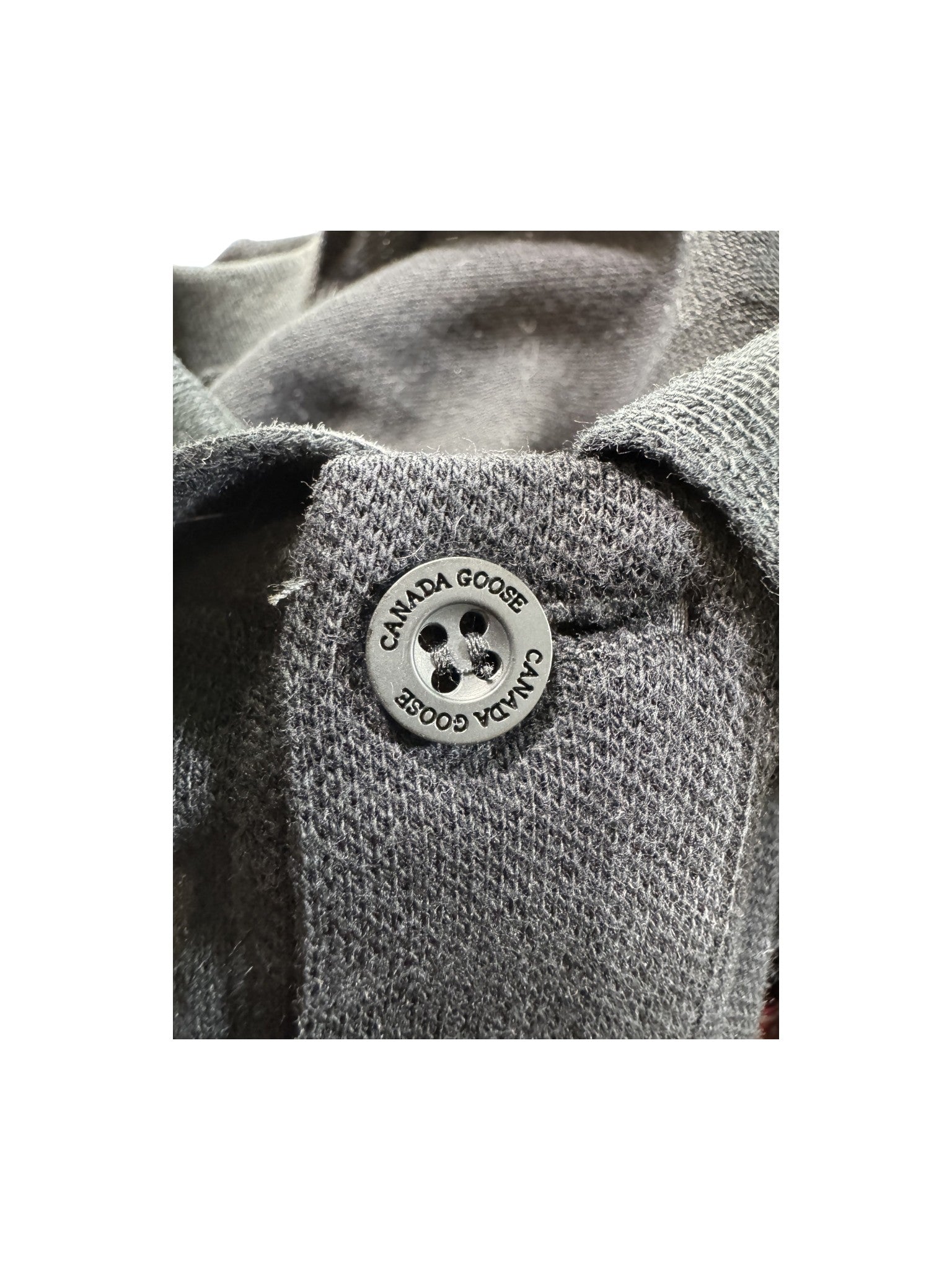 Canada Goose Logo Black & Red Polo Shirt