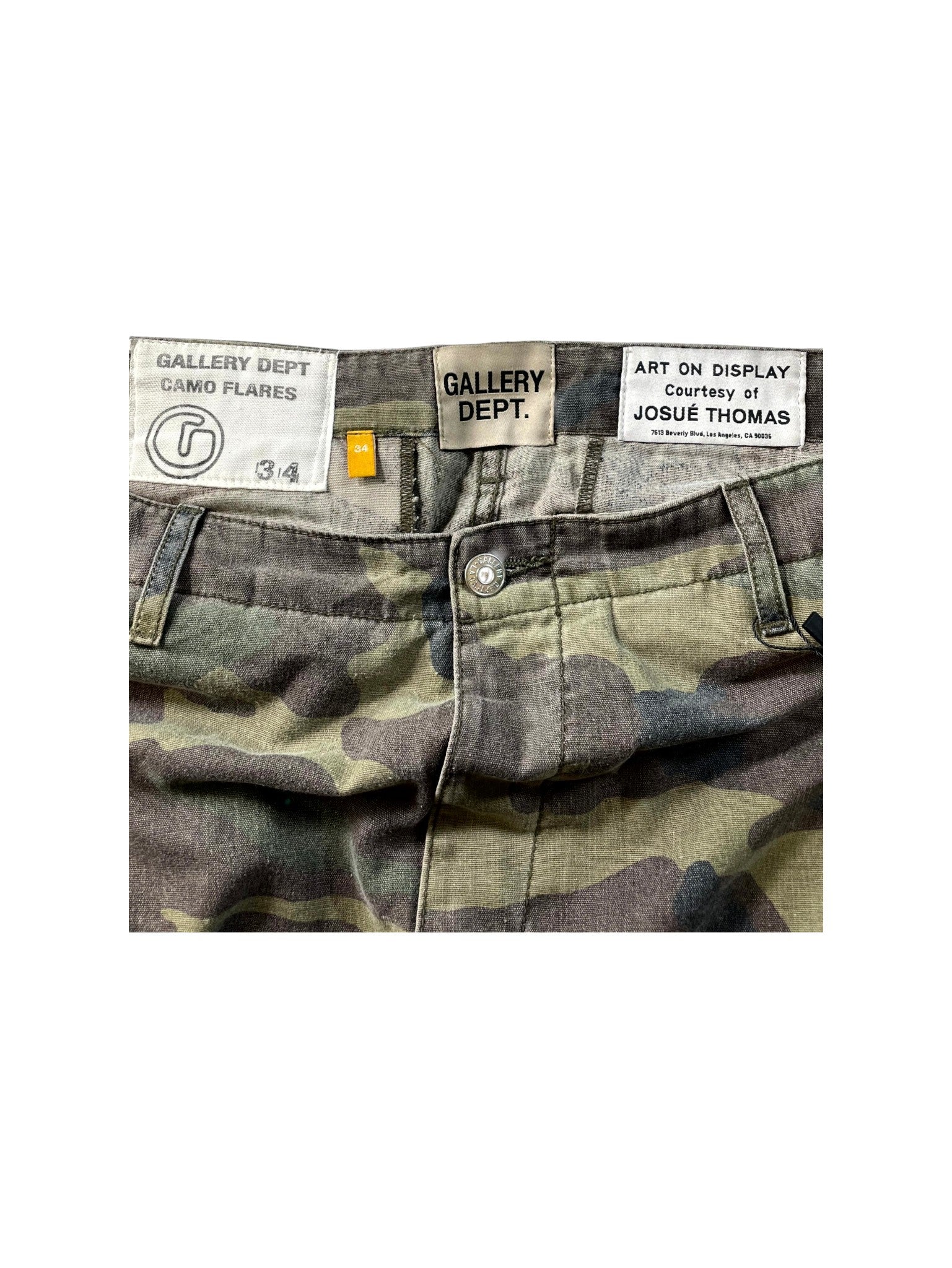 Gallery Dept "Camo Carpenter Paint Splatter" Multicolor Jeans