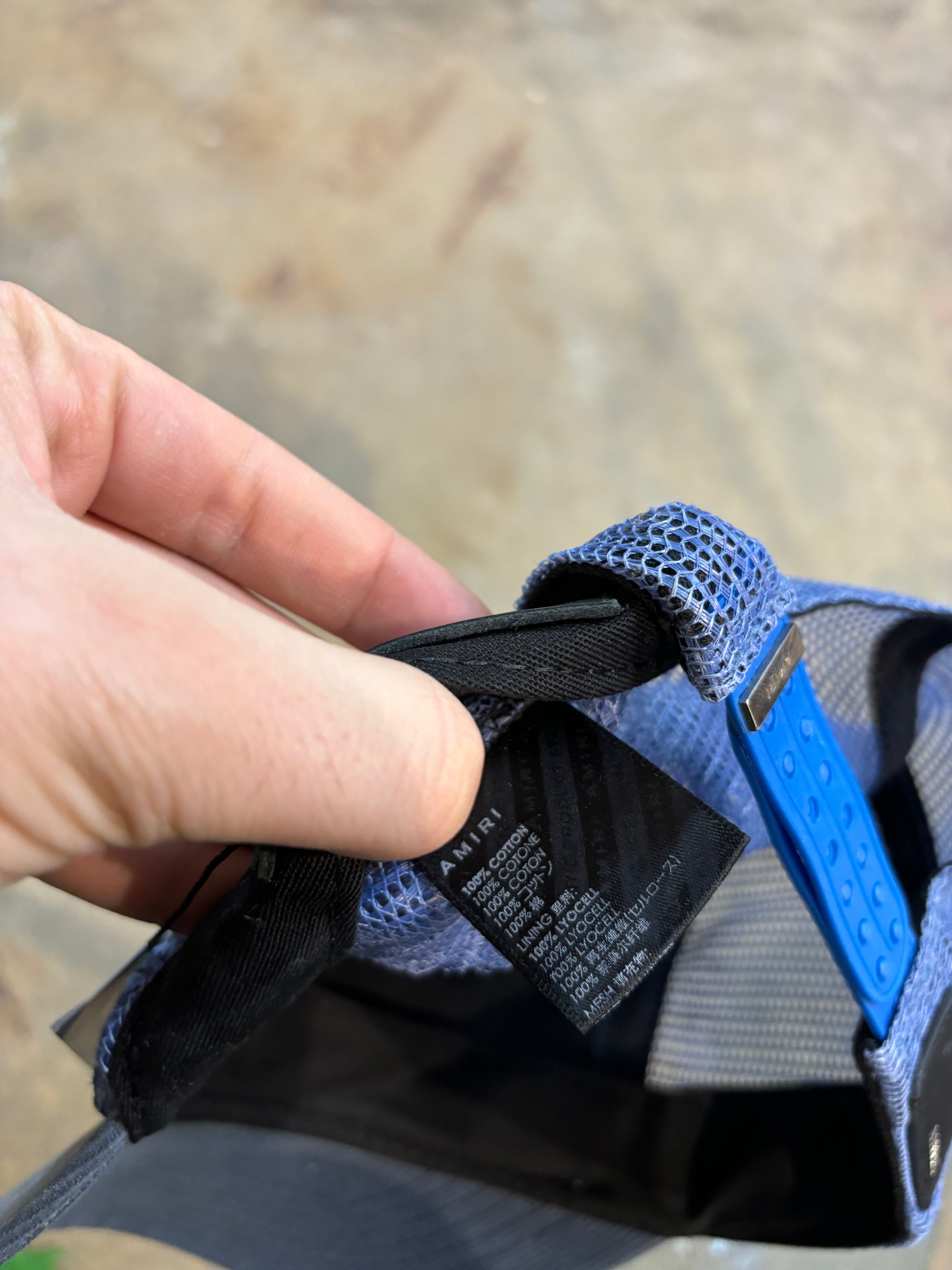 Amiri MA Logo Trucker Baby Blue Used OSFM