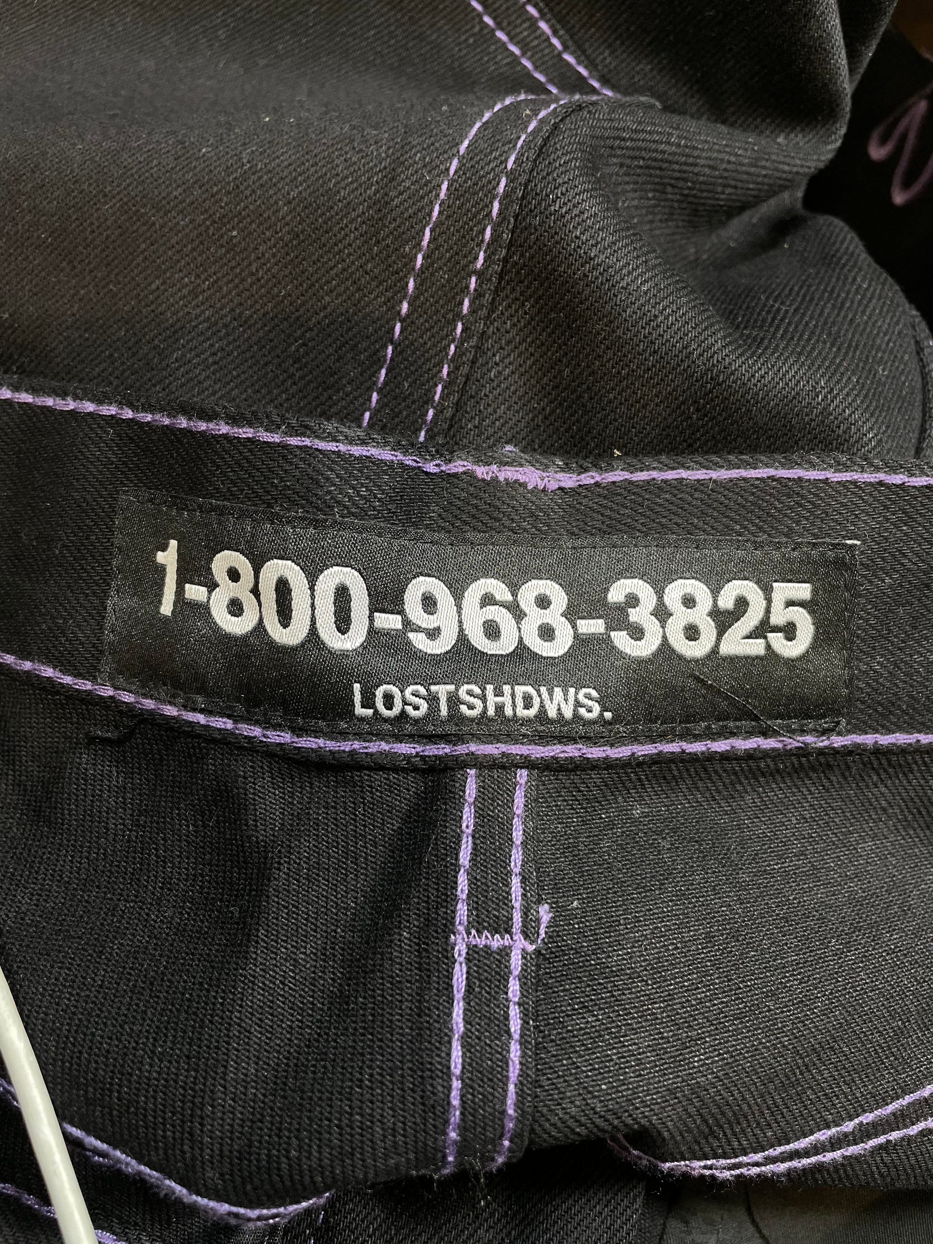 LostSHDWS Purple Outline Black Jeans
