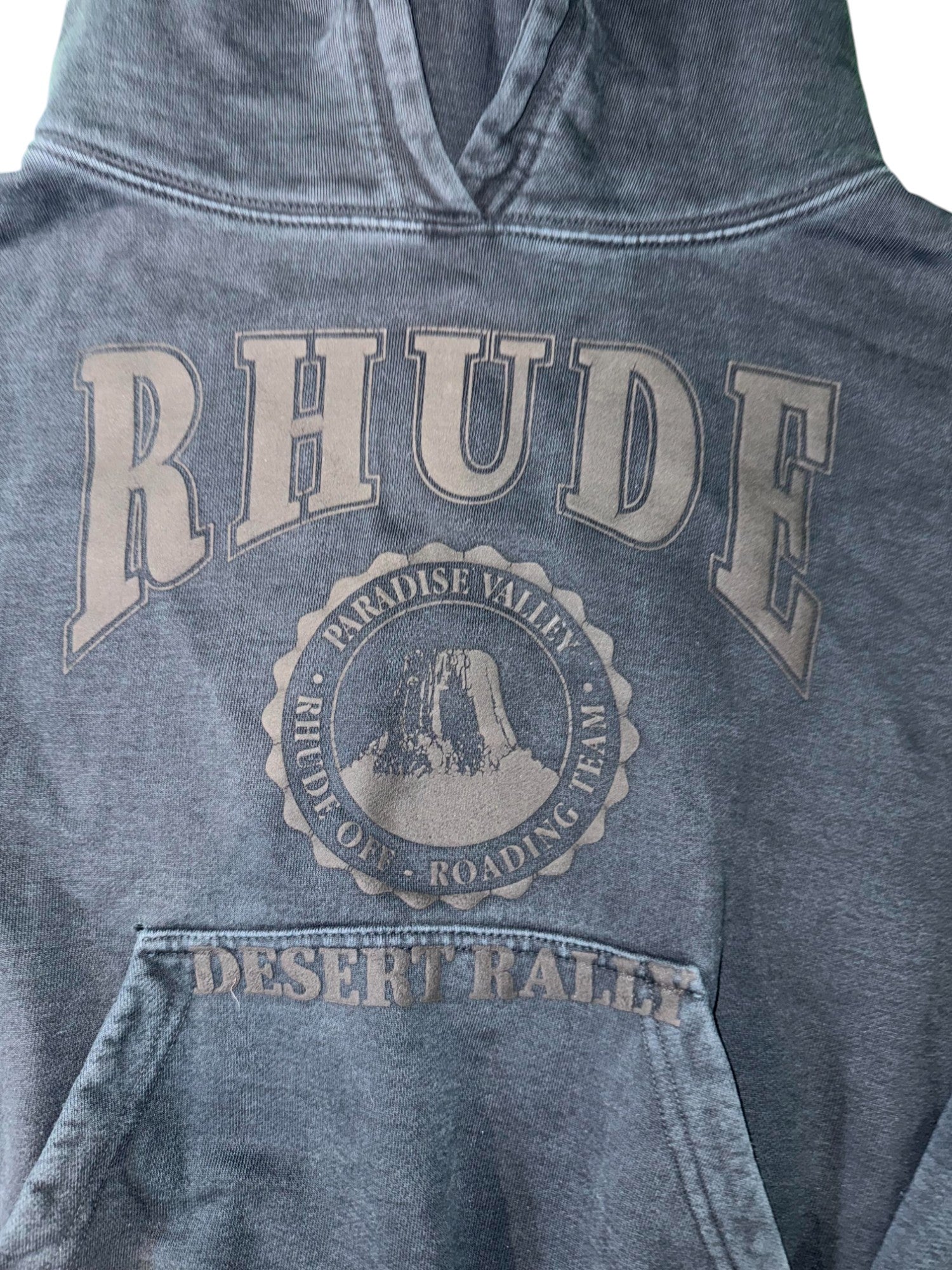 Rhude "Desert Rally" Navy Black Hoodie