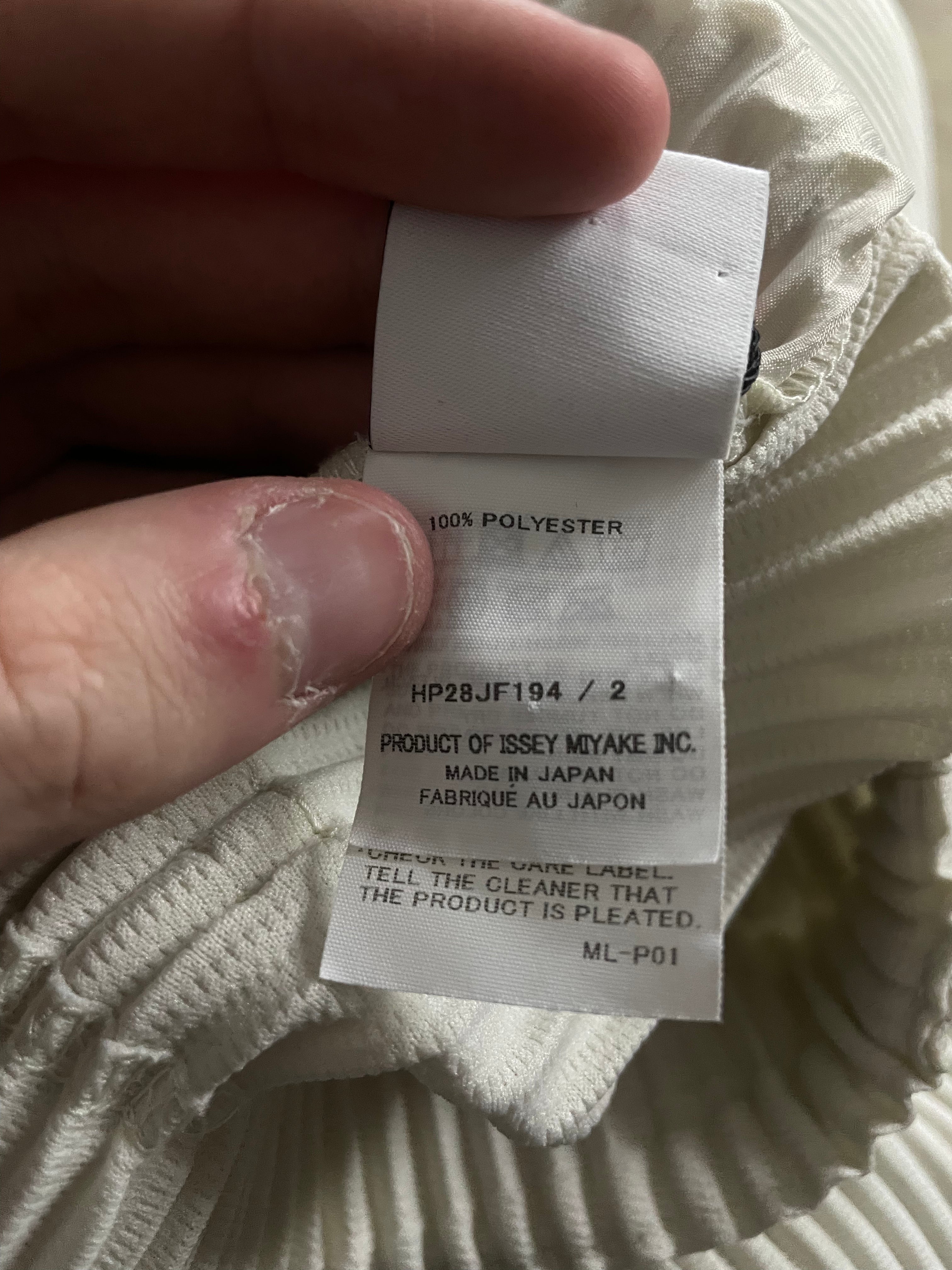 Issey Miyake White Pants
