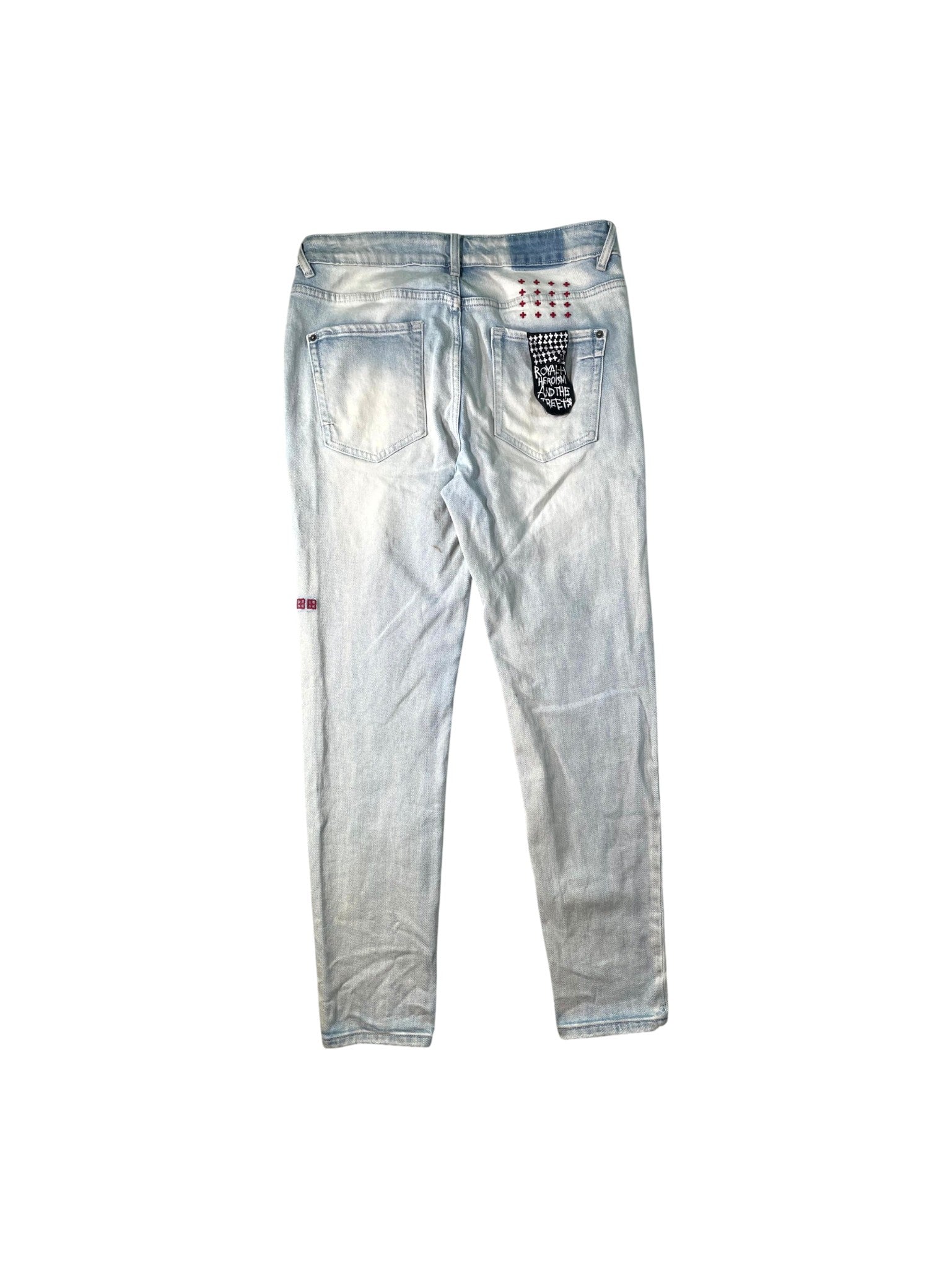 Ksubi Light Wash & Red Jeans