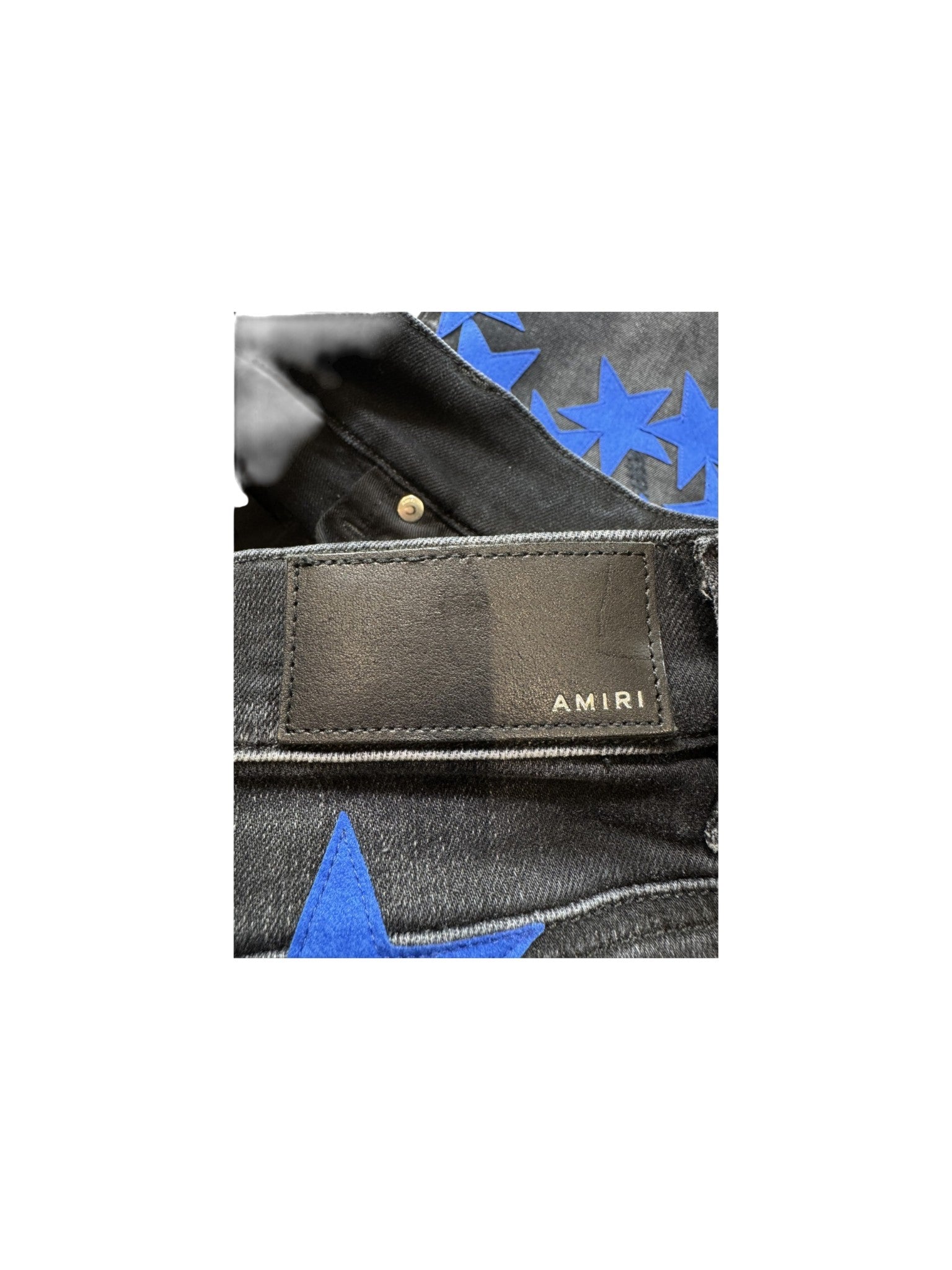 Amiri Chemist Stars Black & Blue Jeans