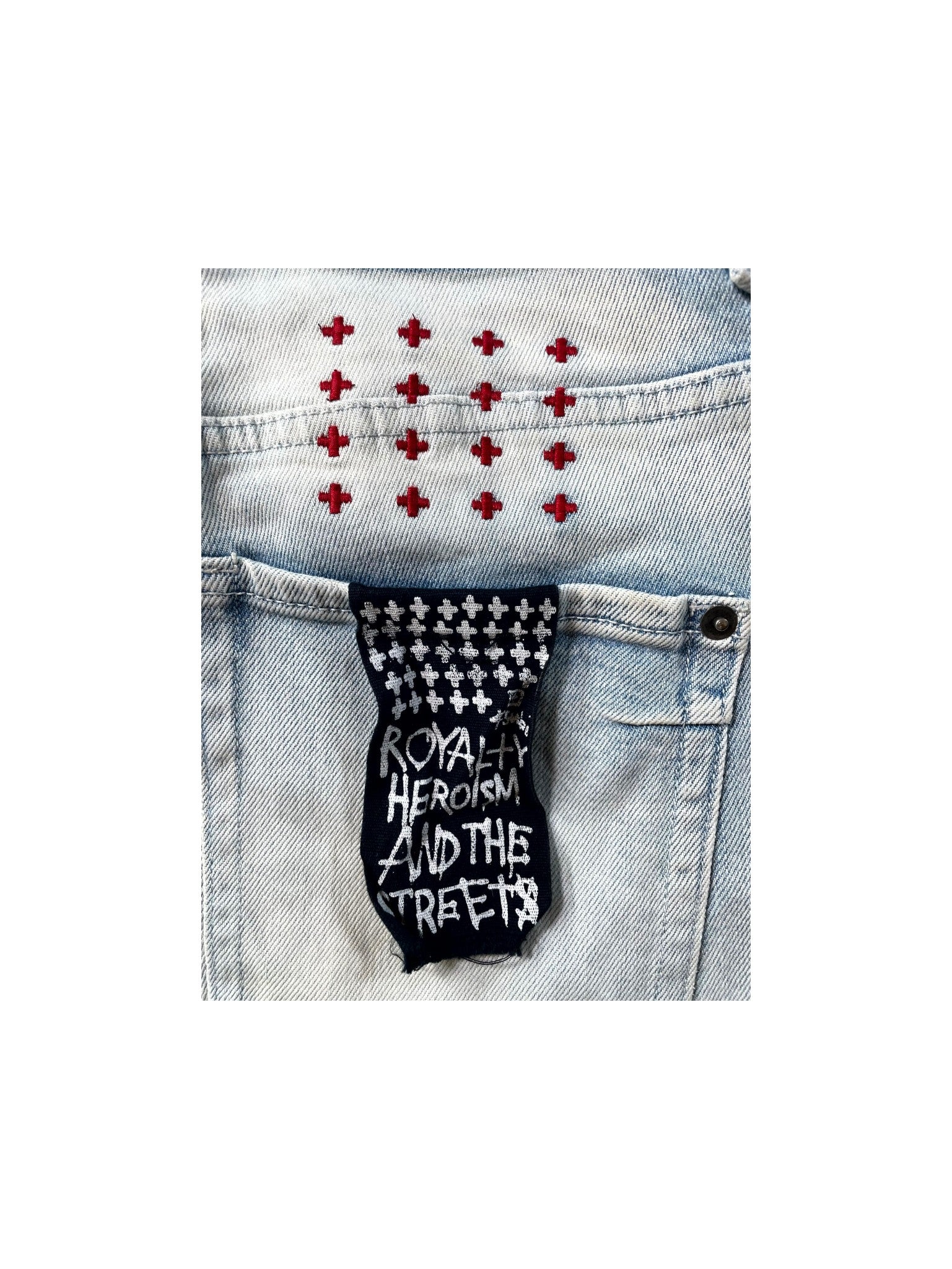 Ksubi Light Wash & Red Jeans