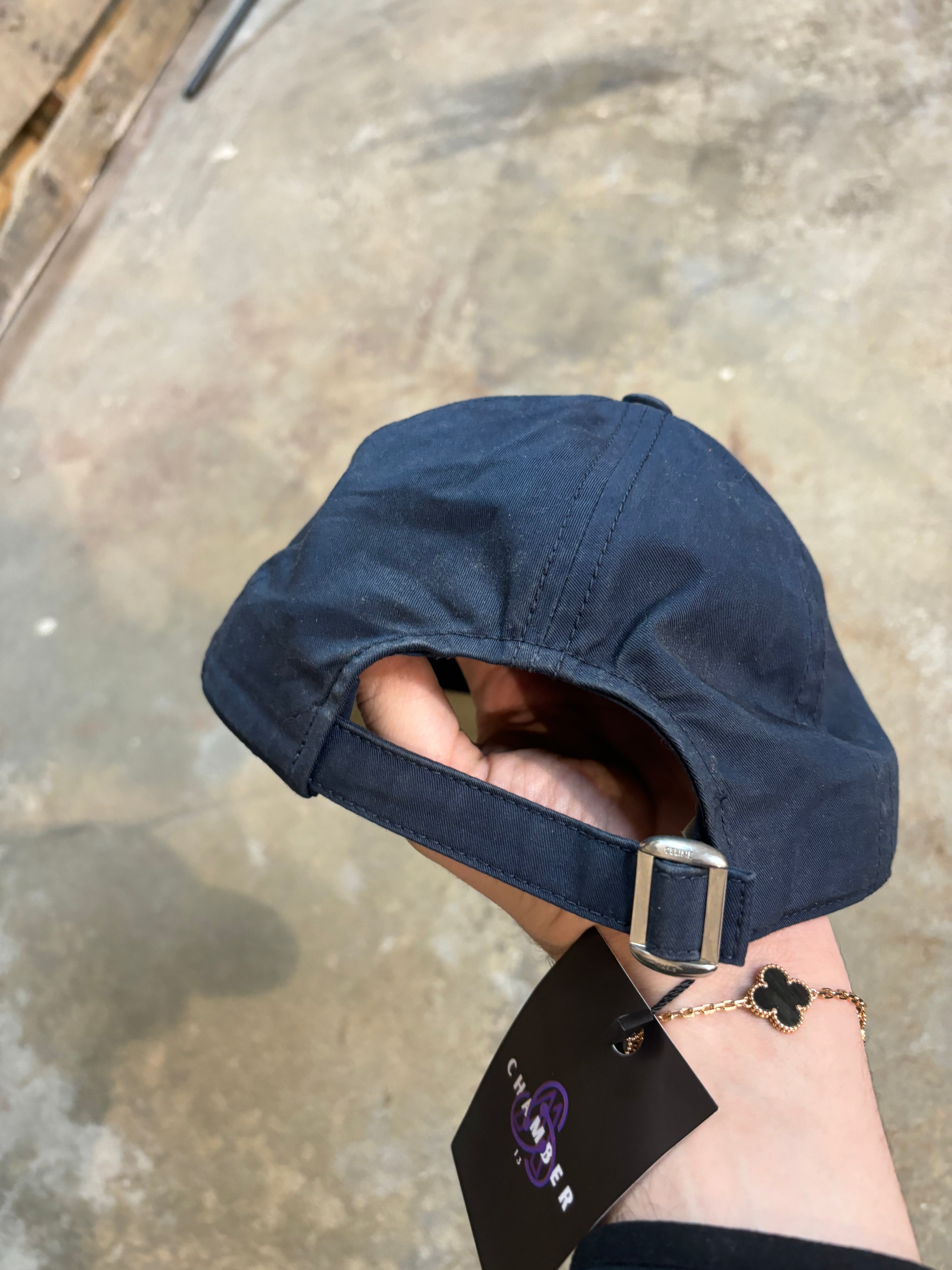 Celine Navy Cream Cap Used OS