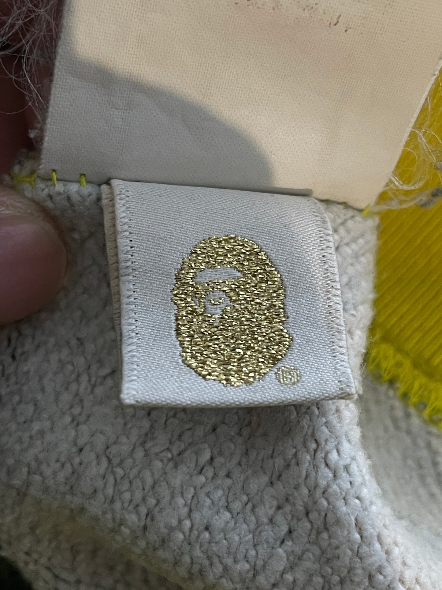 BAPE Zip Up Yellow Baby Milo Hoodie