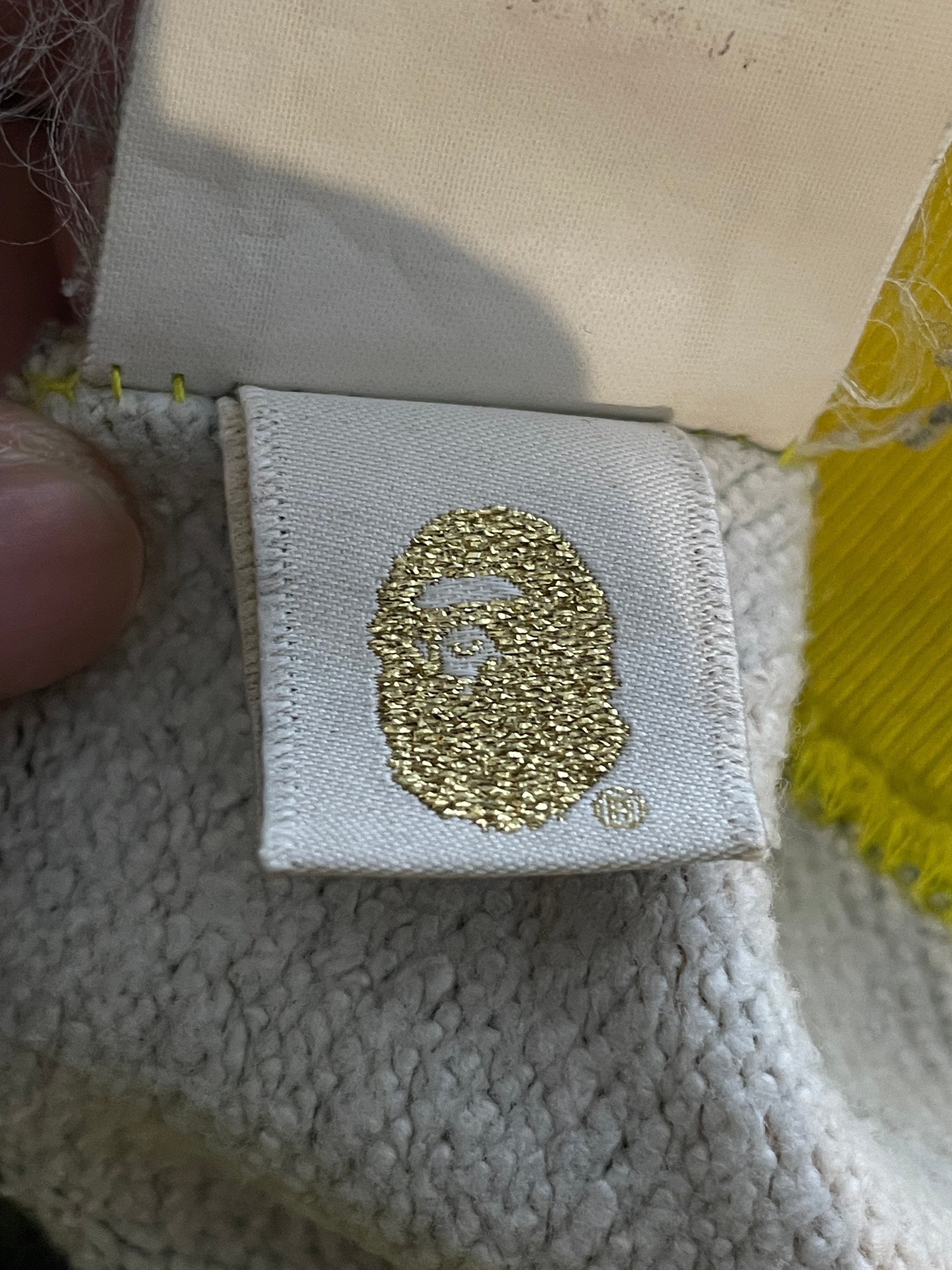 BAPE Zip Up Yellow Baby Milo Hoodie