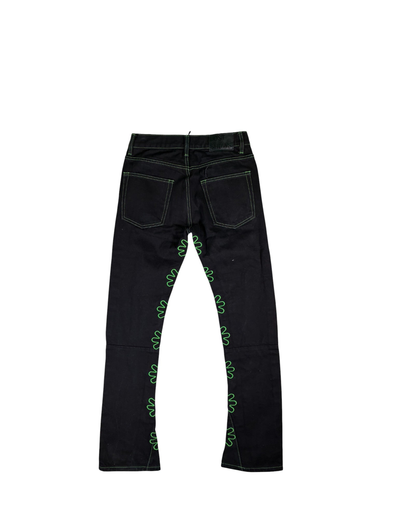 LostSHDWS Outline Black & Green Jeans
