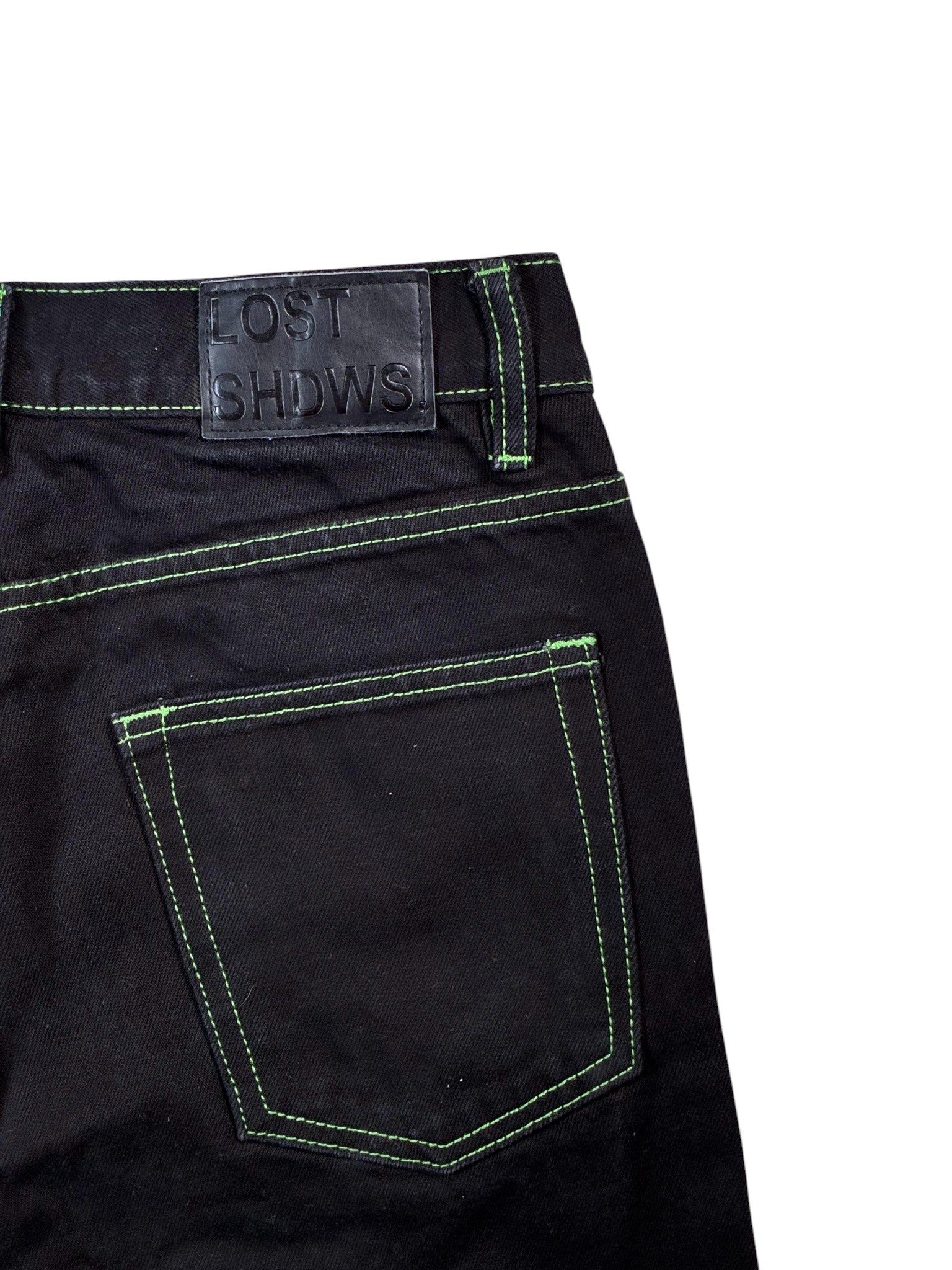 LostSHDWS Outline Black & Green Jeans