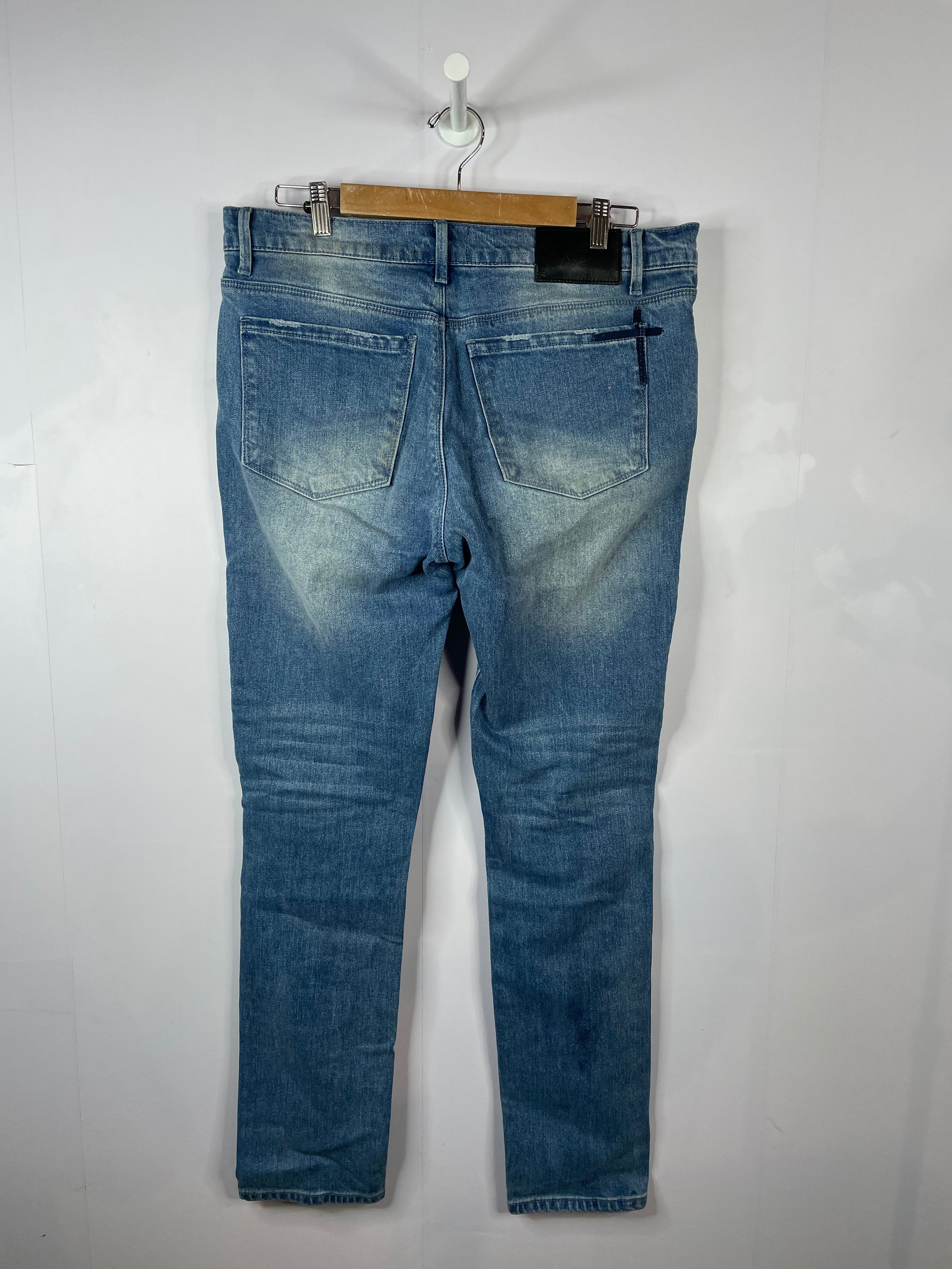 RTA Knee Patch Light Wash Jeans