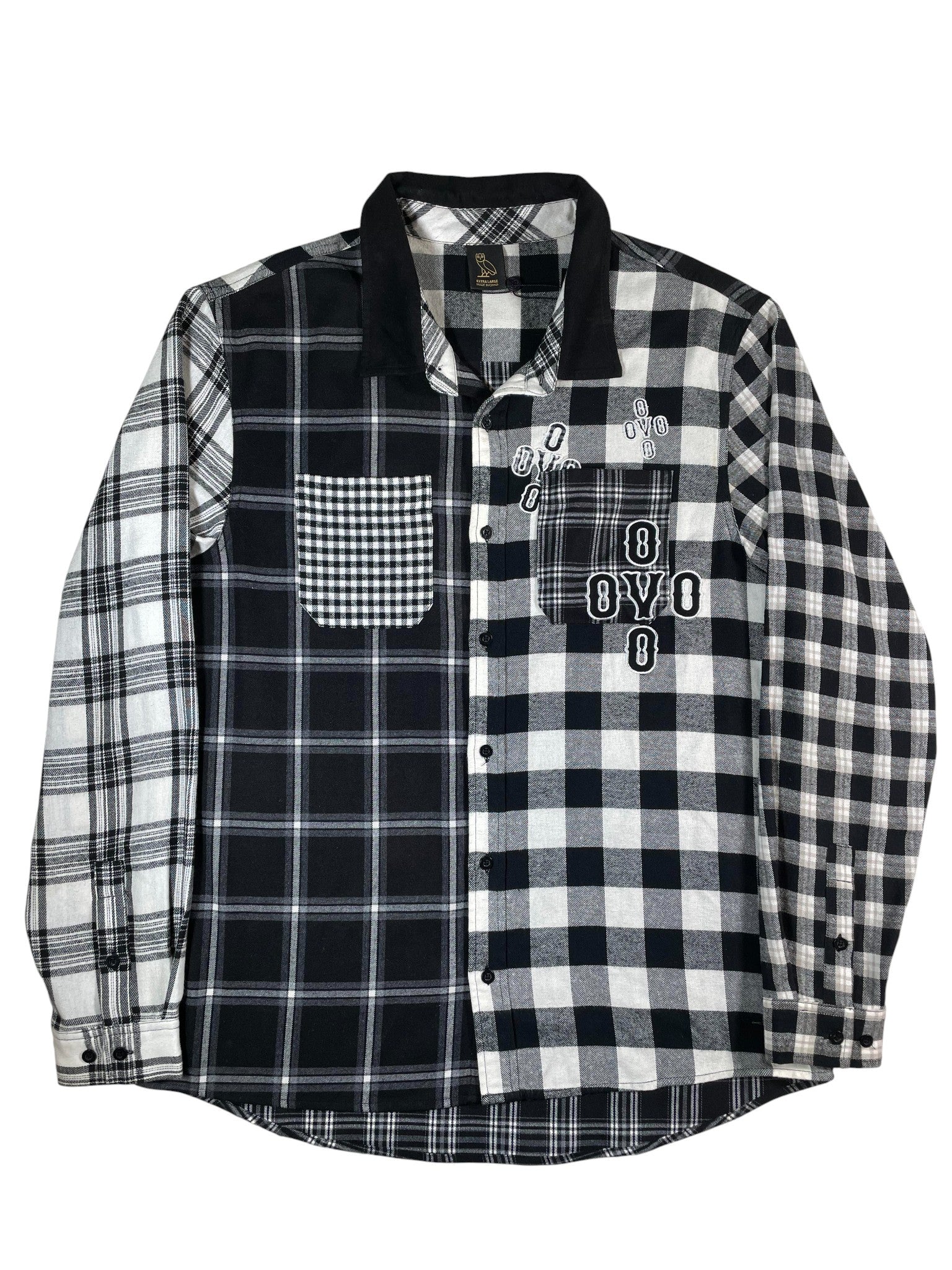 OVO Grey & Black Plaid Flannel