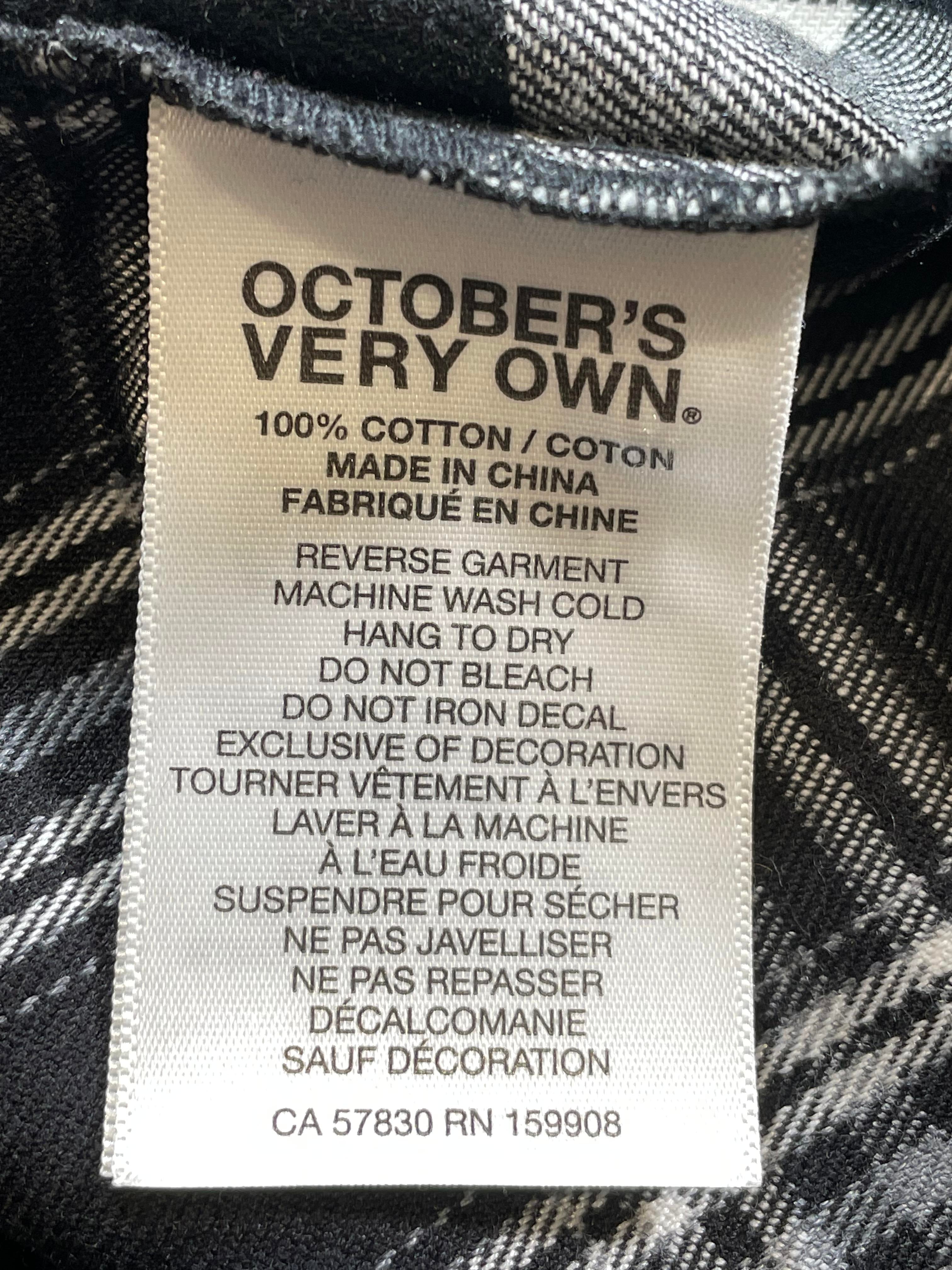 OVO Grey & Black Plaid Flannel