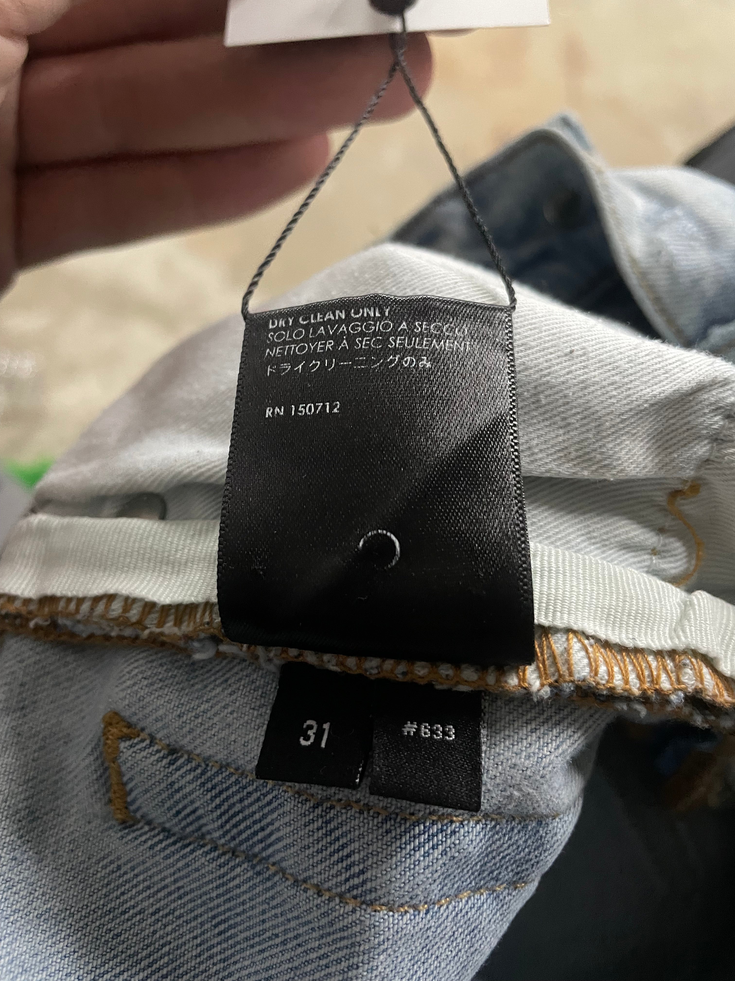 Amiri Jeans Thrasher Palm Tree Used 31