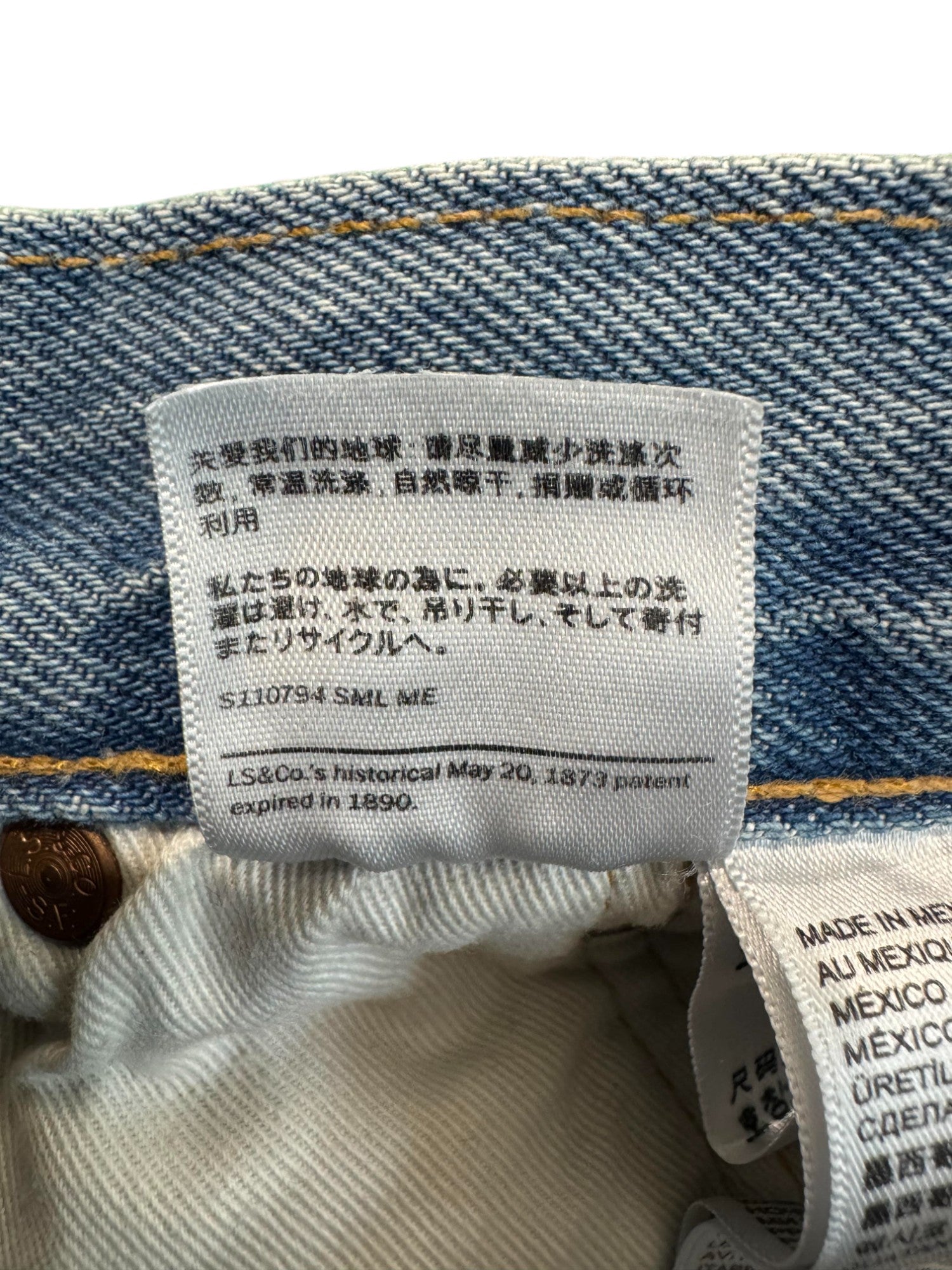 Levis x Denim Tears Offset Light Wash Blue Jeans