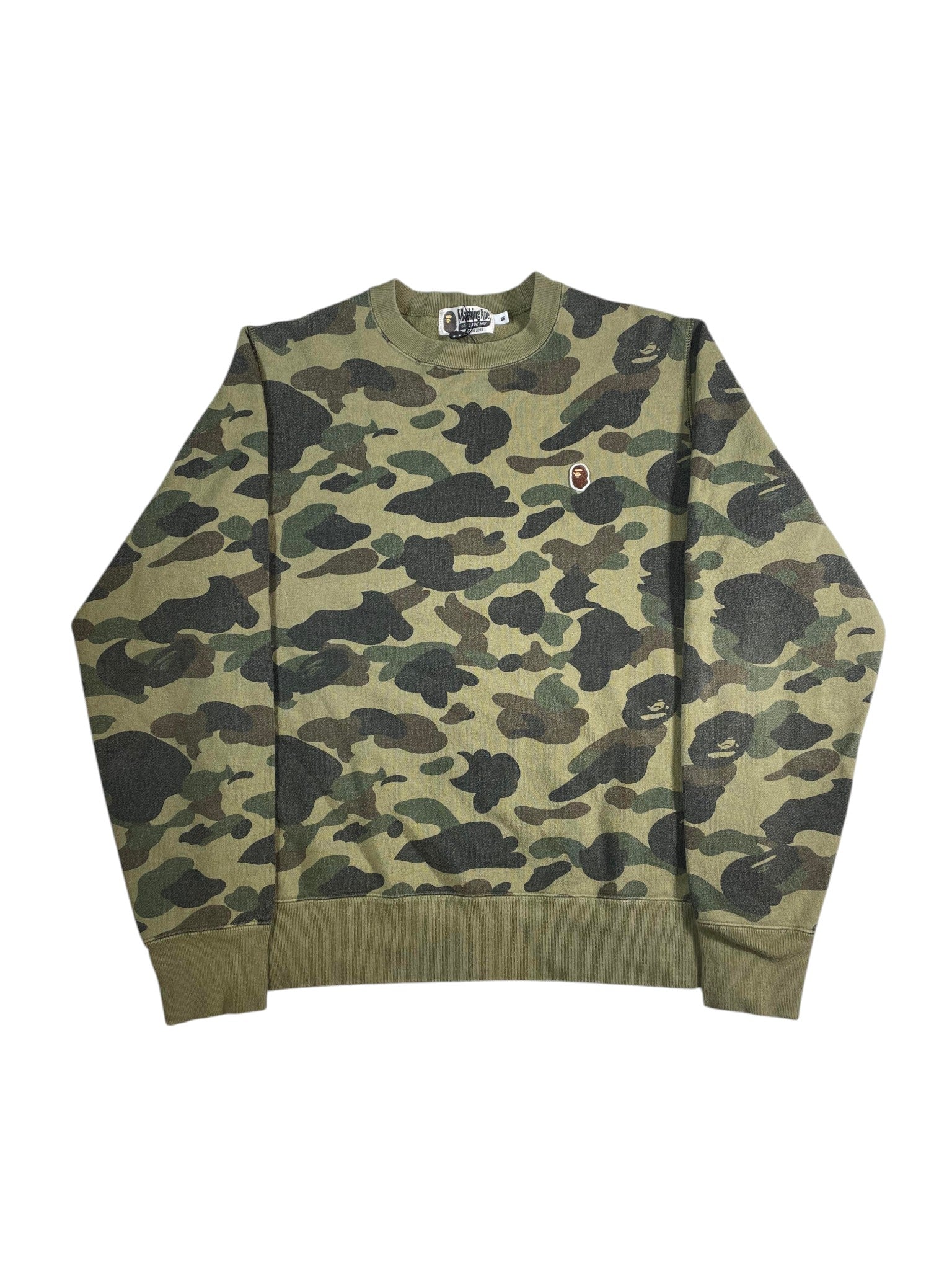 Bape Head Camo Crewneck