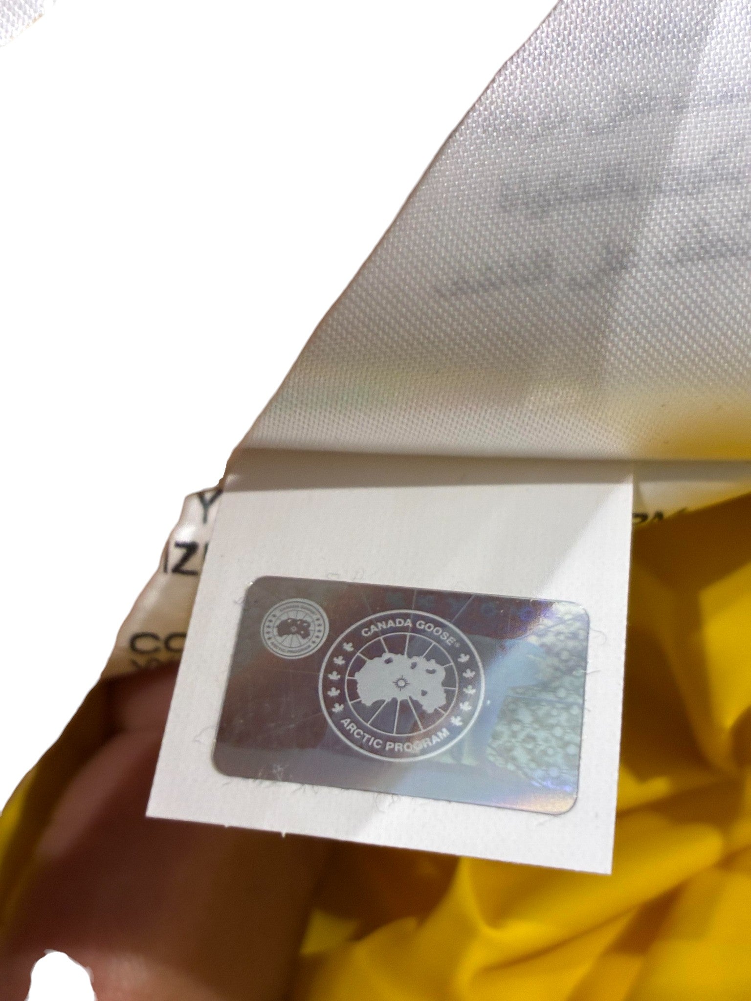 Canada Goose White & Yellow Pyer Moss Vest