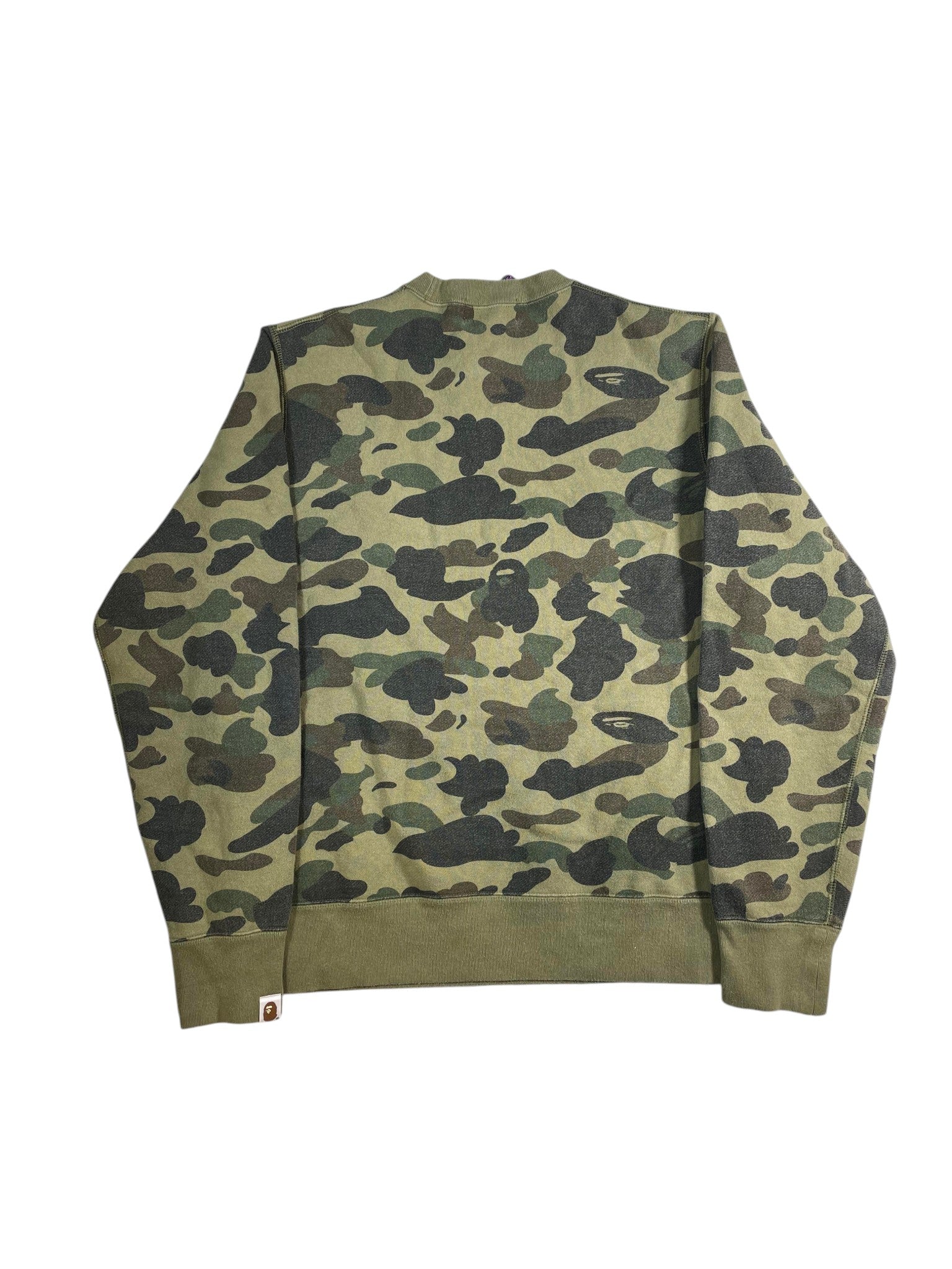 Bape Head Camo Crewneck