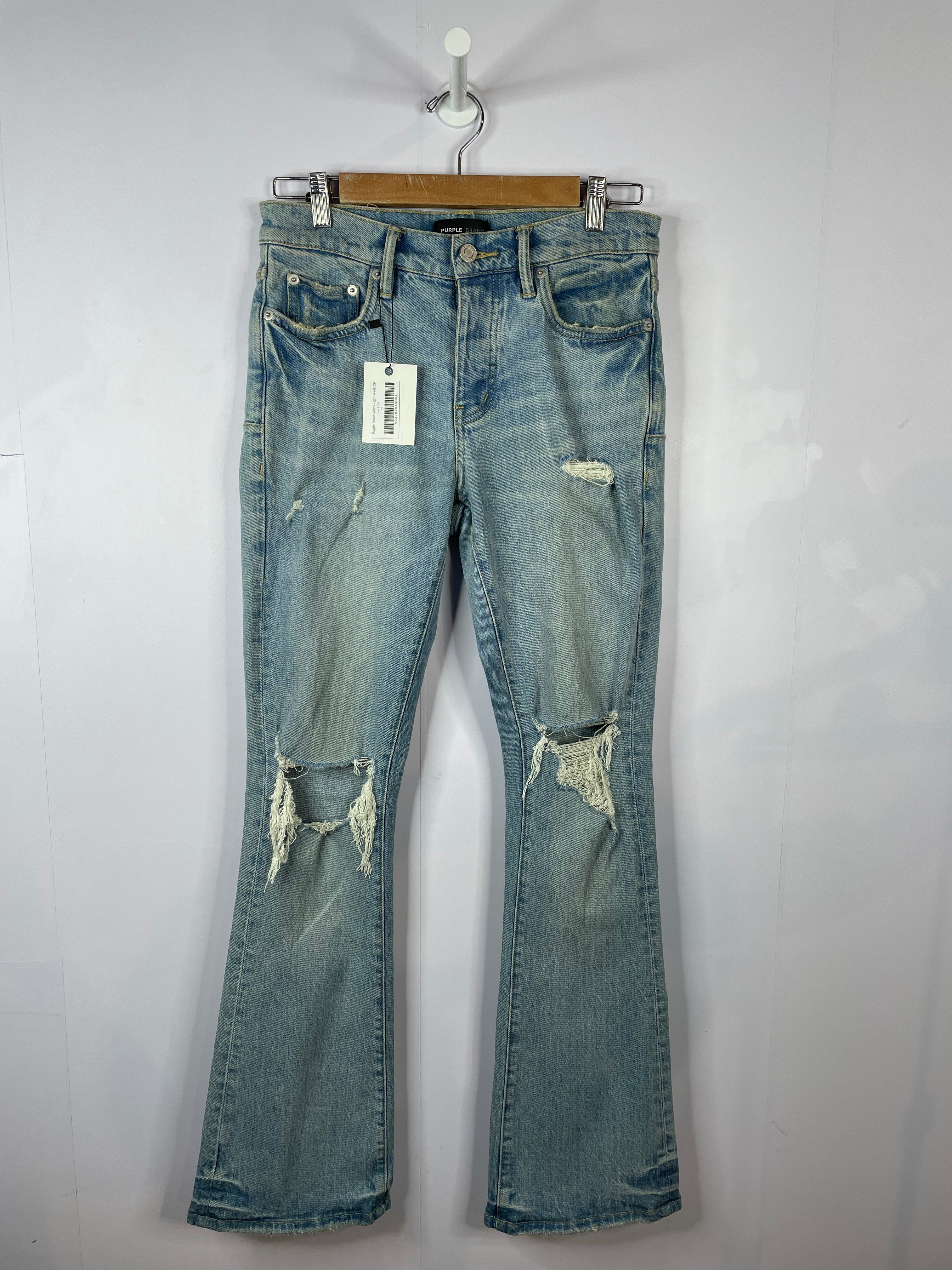 Purple Brand Light Wash Blue Jeans