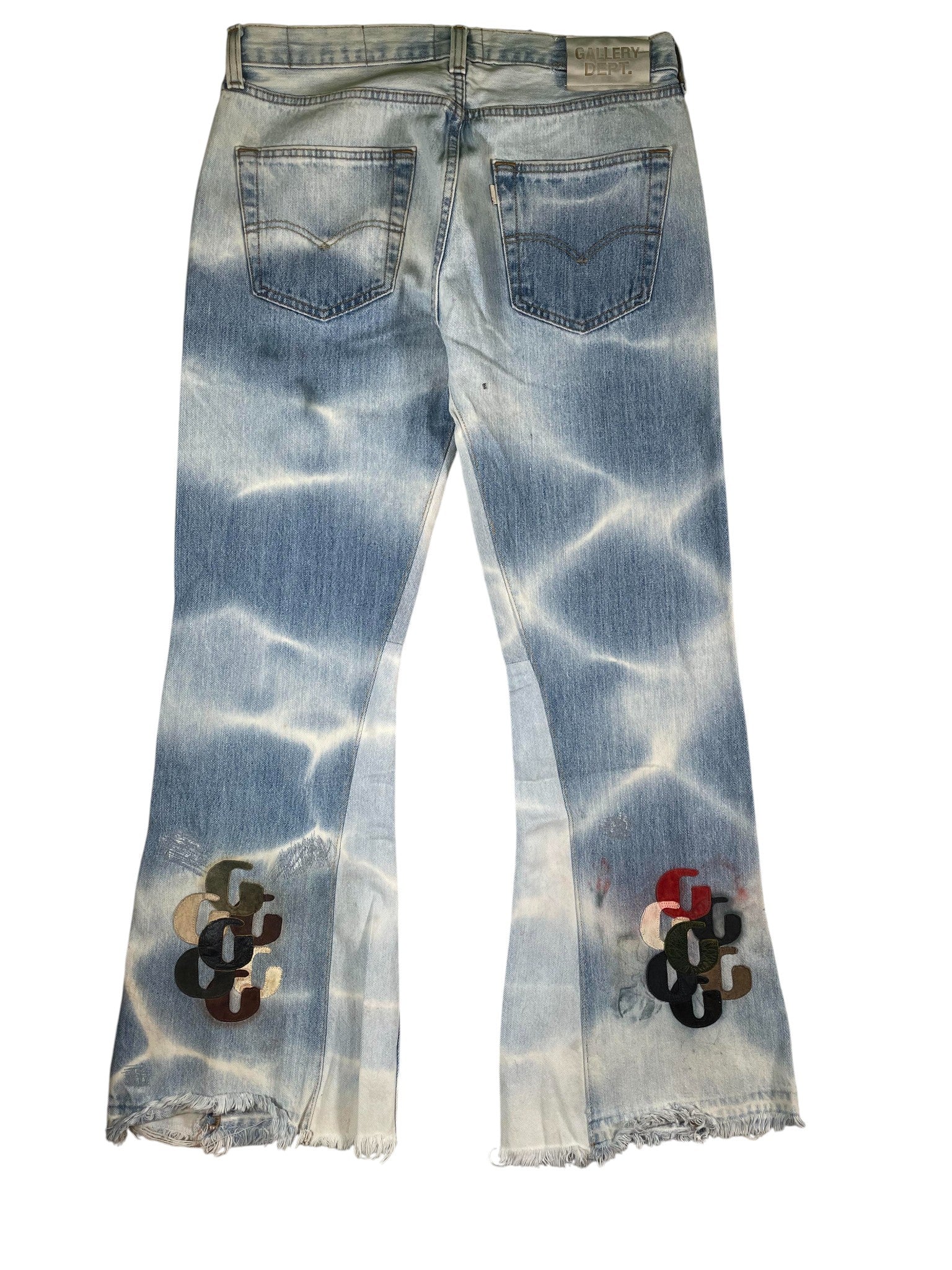 Gallery Dept G-Patch De La Flare Light Wash Jeans