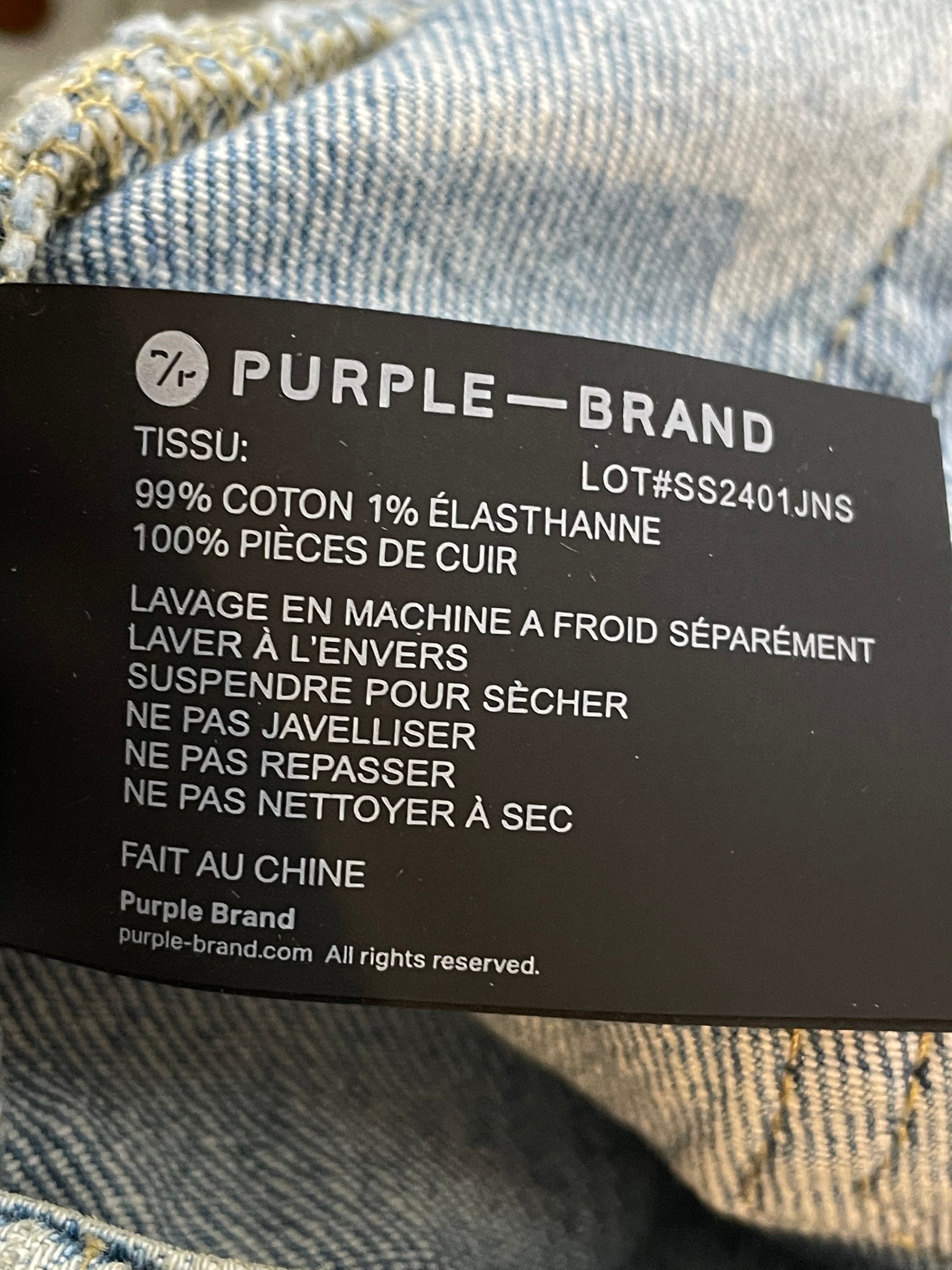 Purple Brand Light Wash Blue Jeans