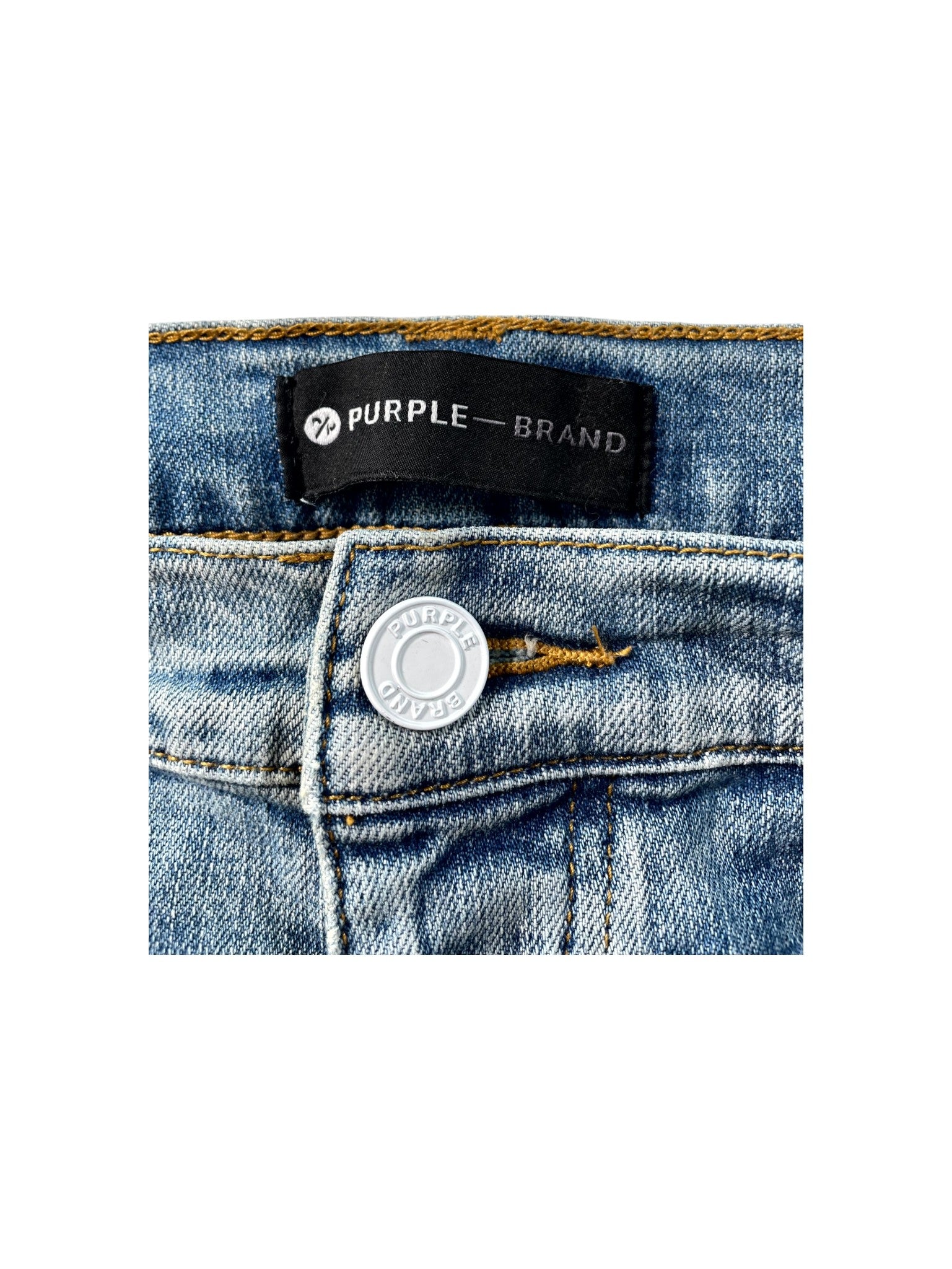 Purple Brand Paint Splatter Light Wash Jeans