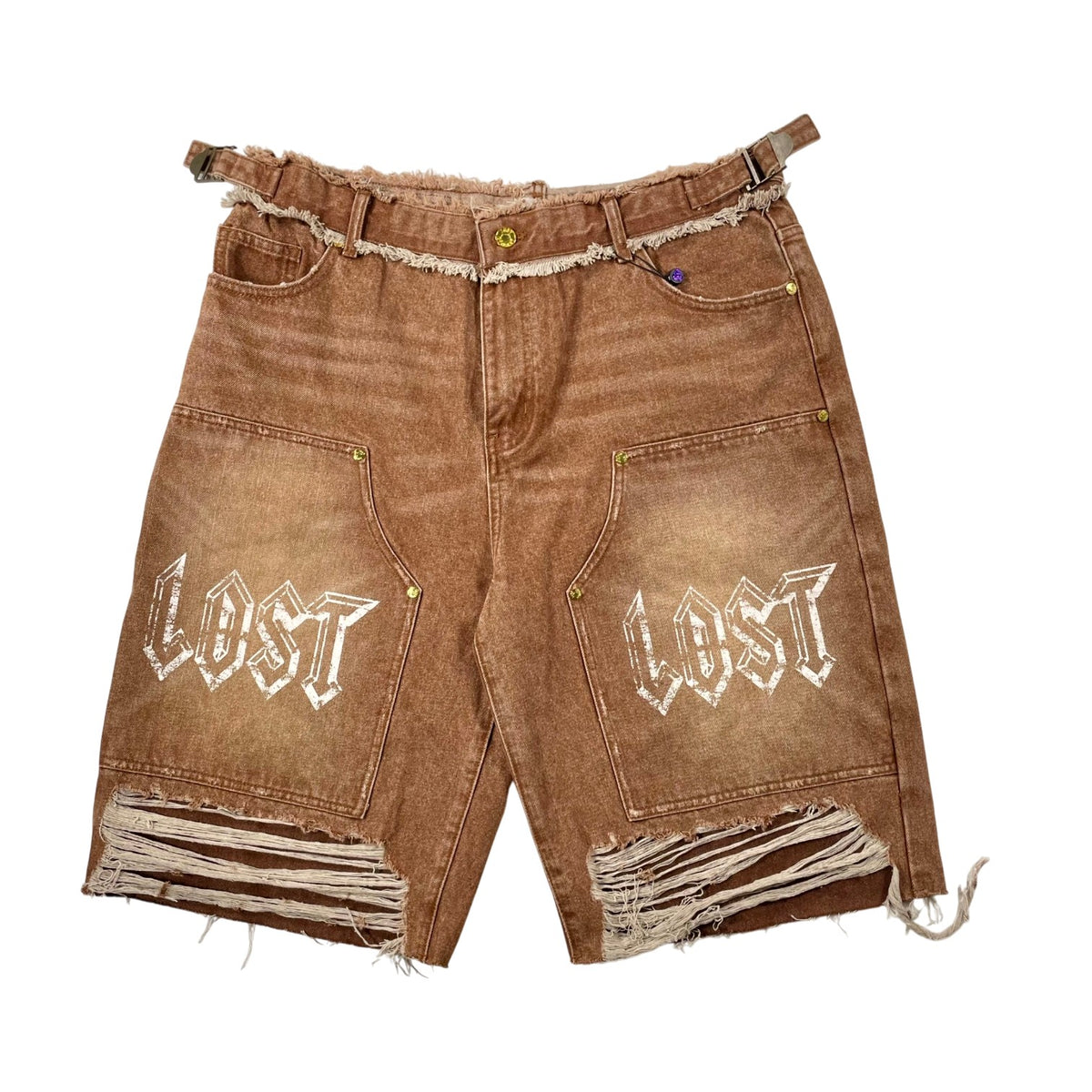 LOSTSHDWS Storm Carpenter Tan Shorts