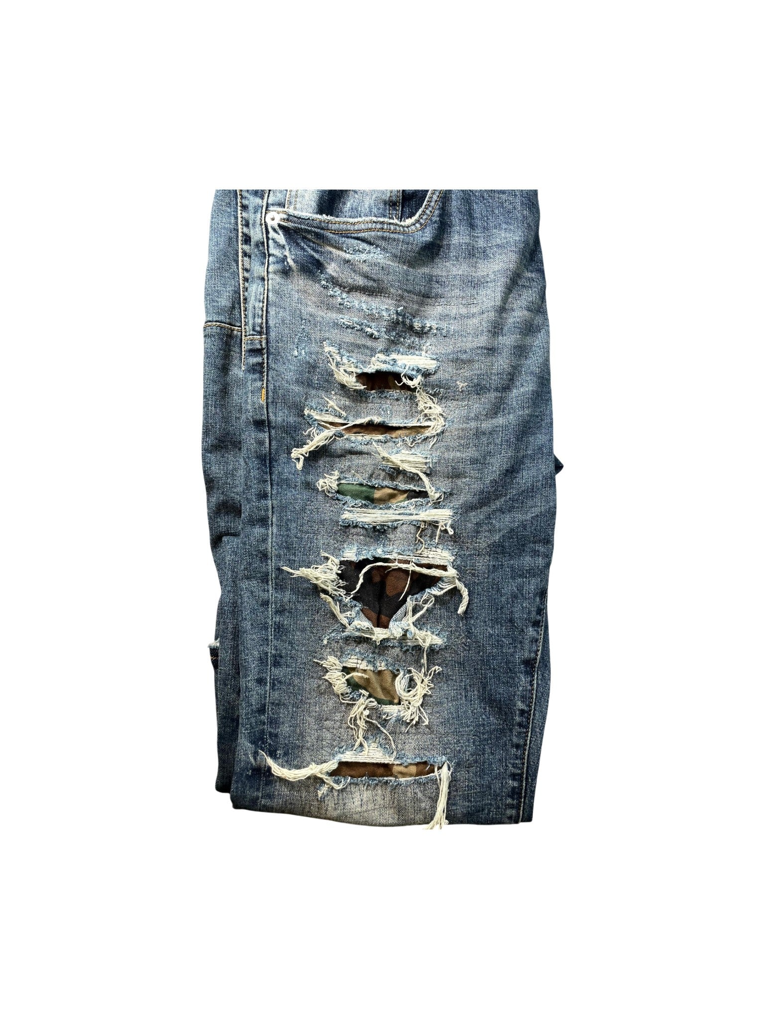 Purple Brand Camo Light Wash Jeans